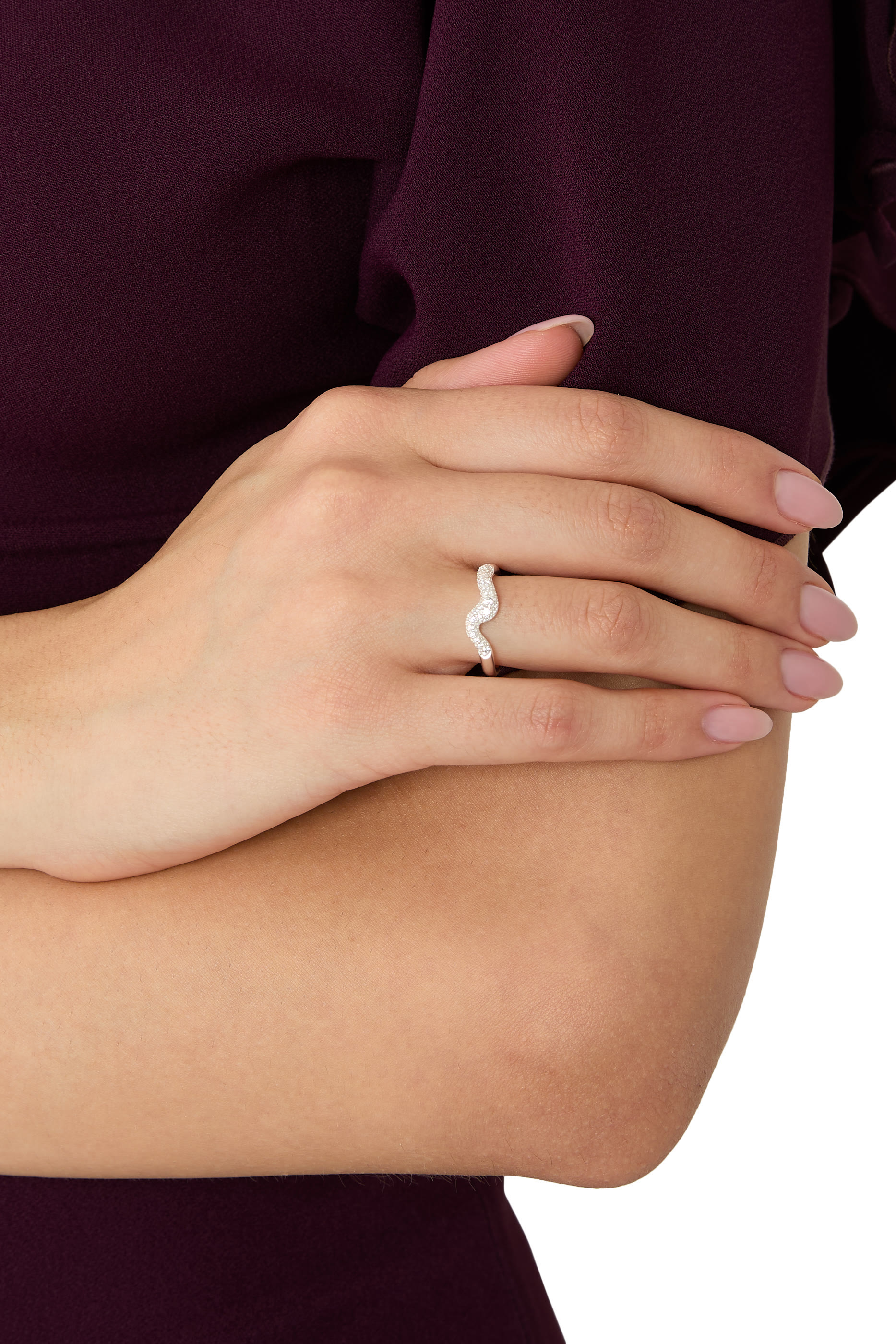  Molten Snow Stacking Ring