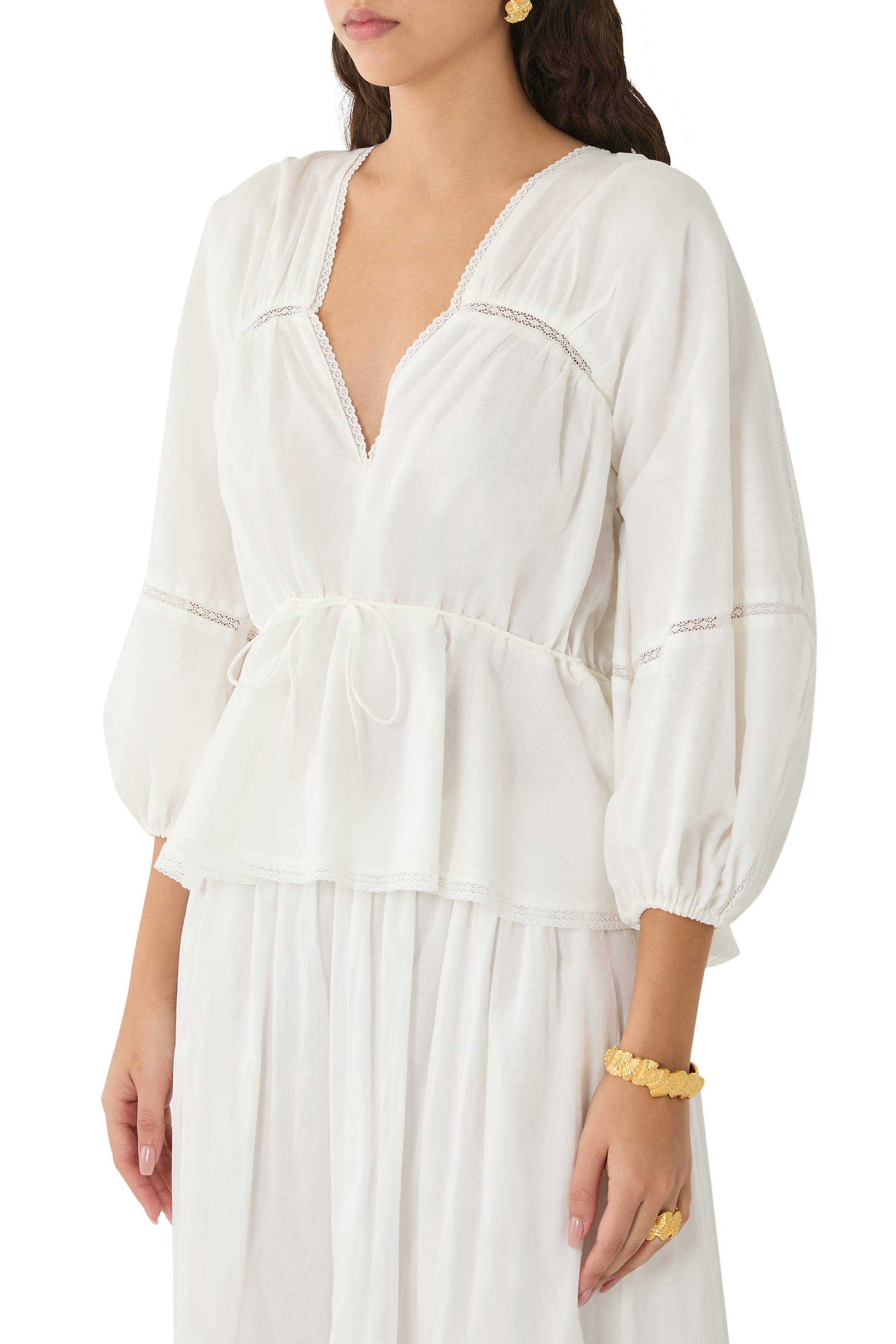  Deco Long Sleeve Blouse