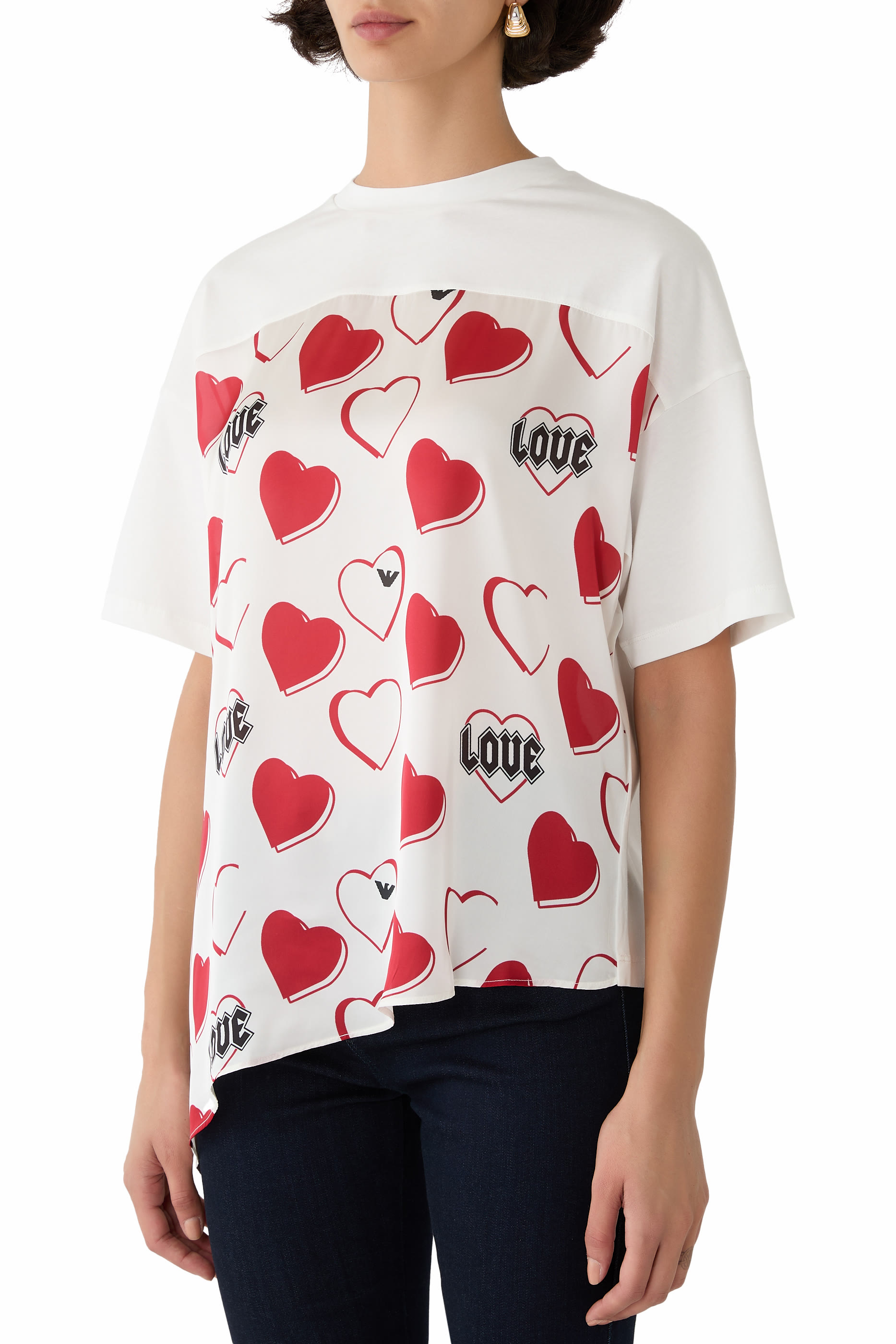 ASV Valentine&rsquo;s Day Capsule Collection Jersey T-Shirt with Satin Insert