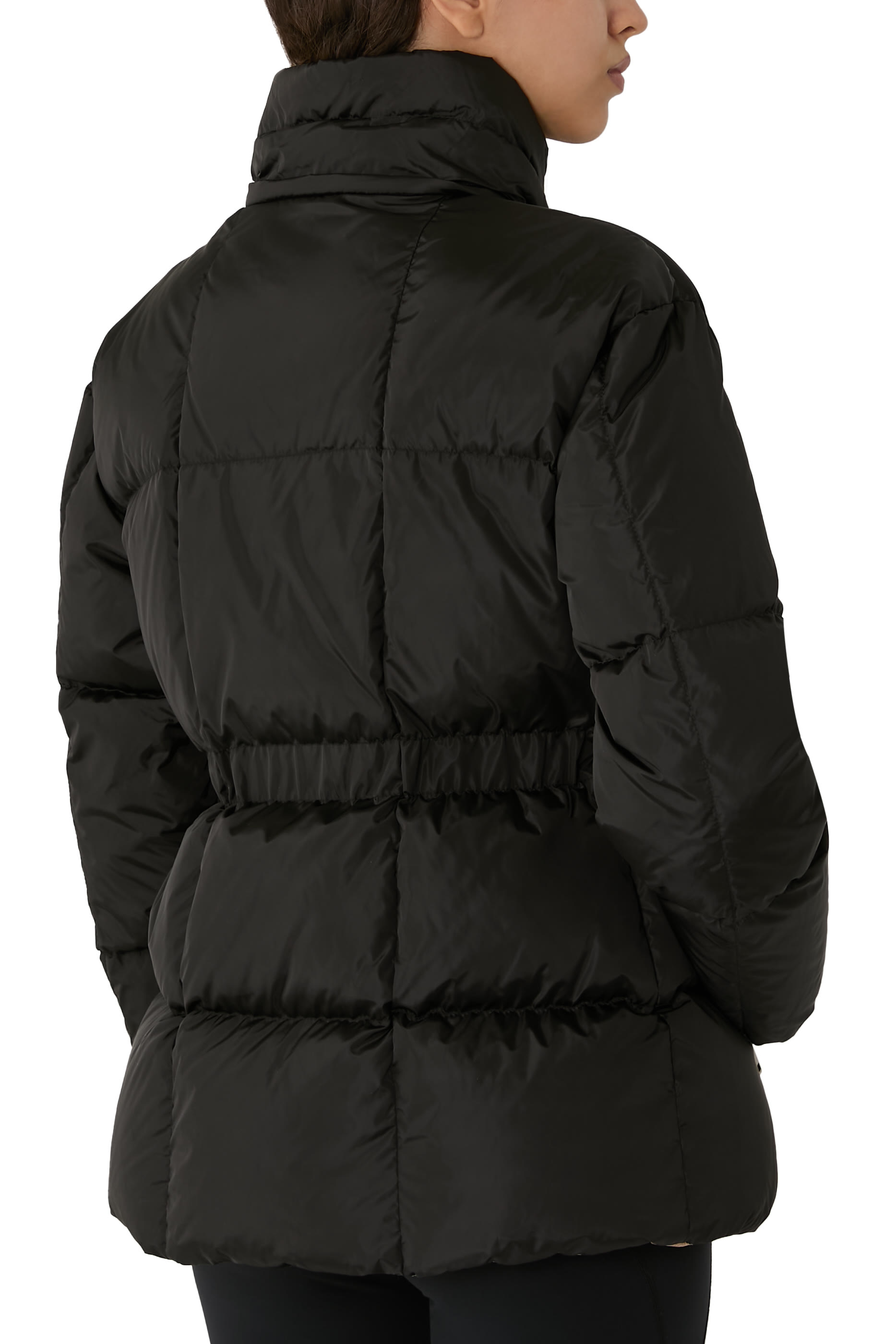 Agneux Square-Quilted Hooded Short Down Jacket