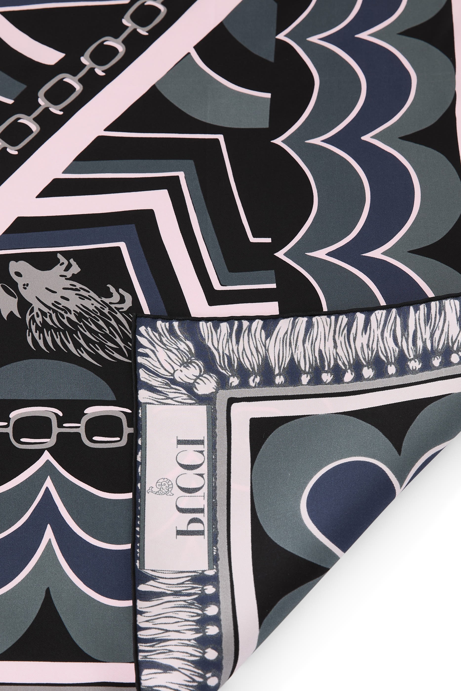 Istrice Print Silk Carre Scarf