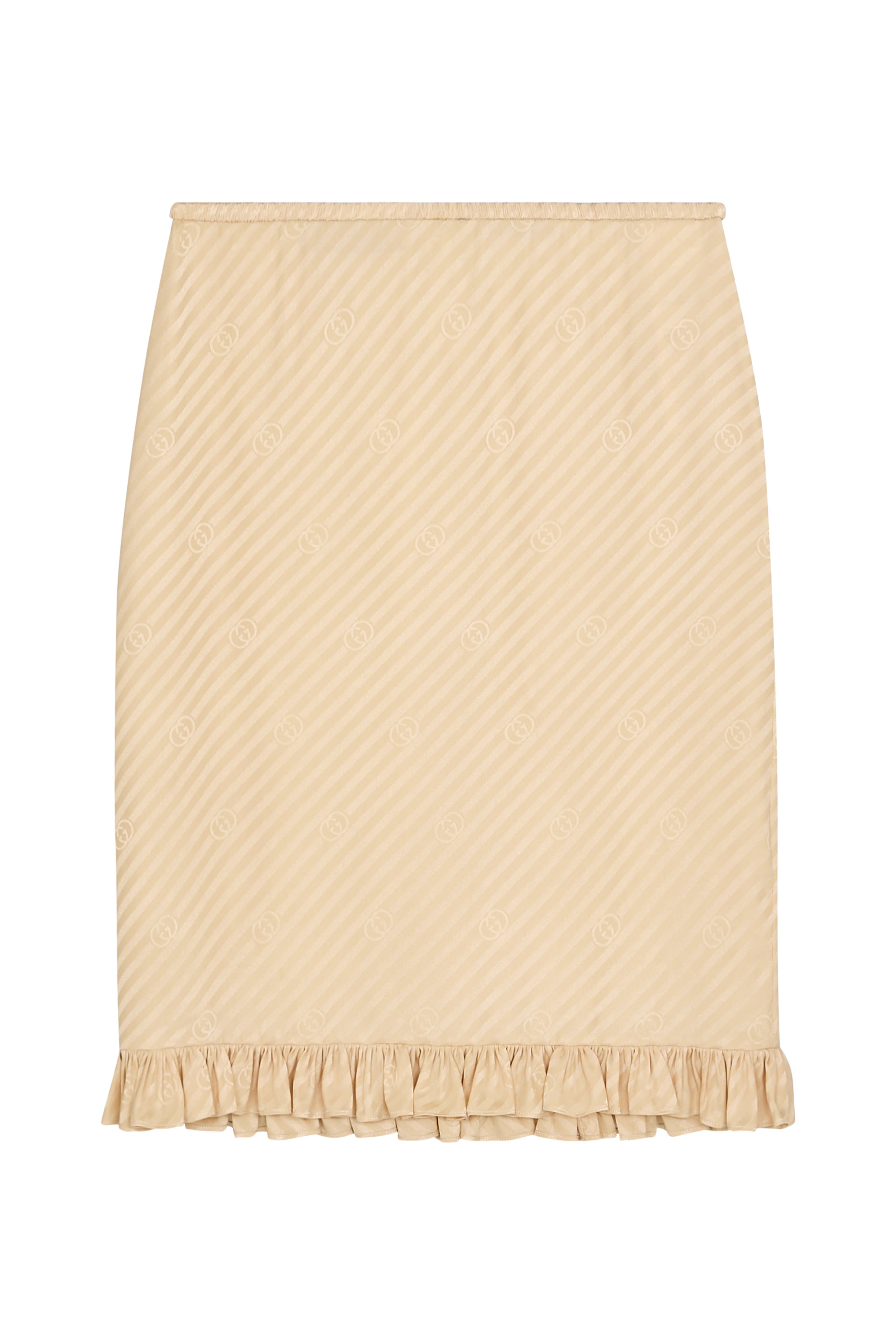 Diagonal GG Silk Jacquard Skirt 