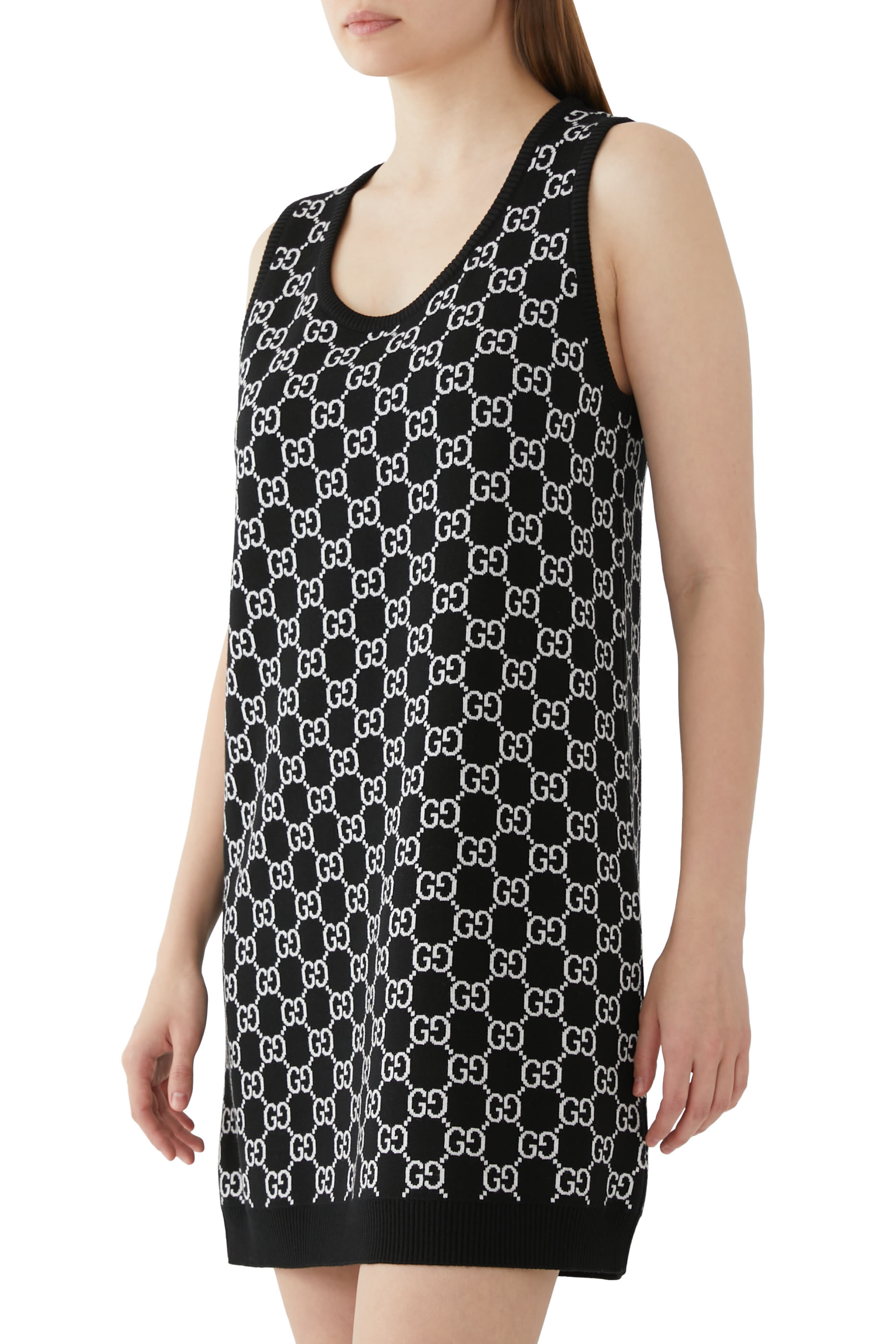  GG Wool Jacquard Mini Dress