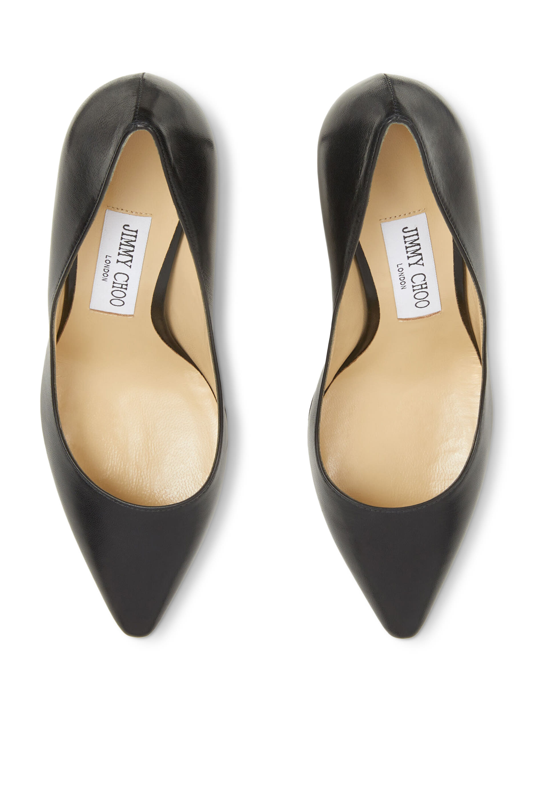 Romy 85-Kid Leather Pointy Toe Pumps