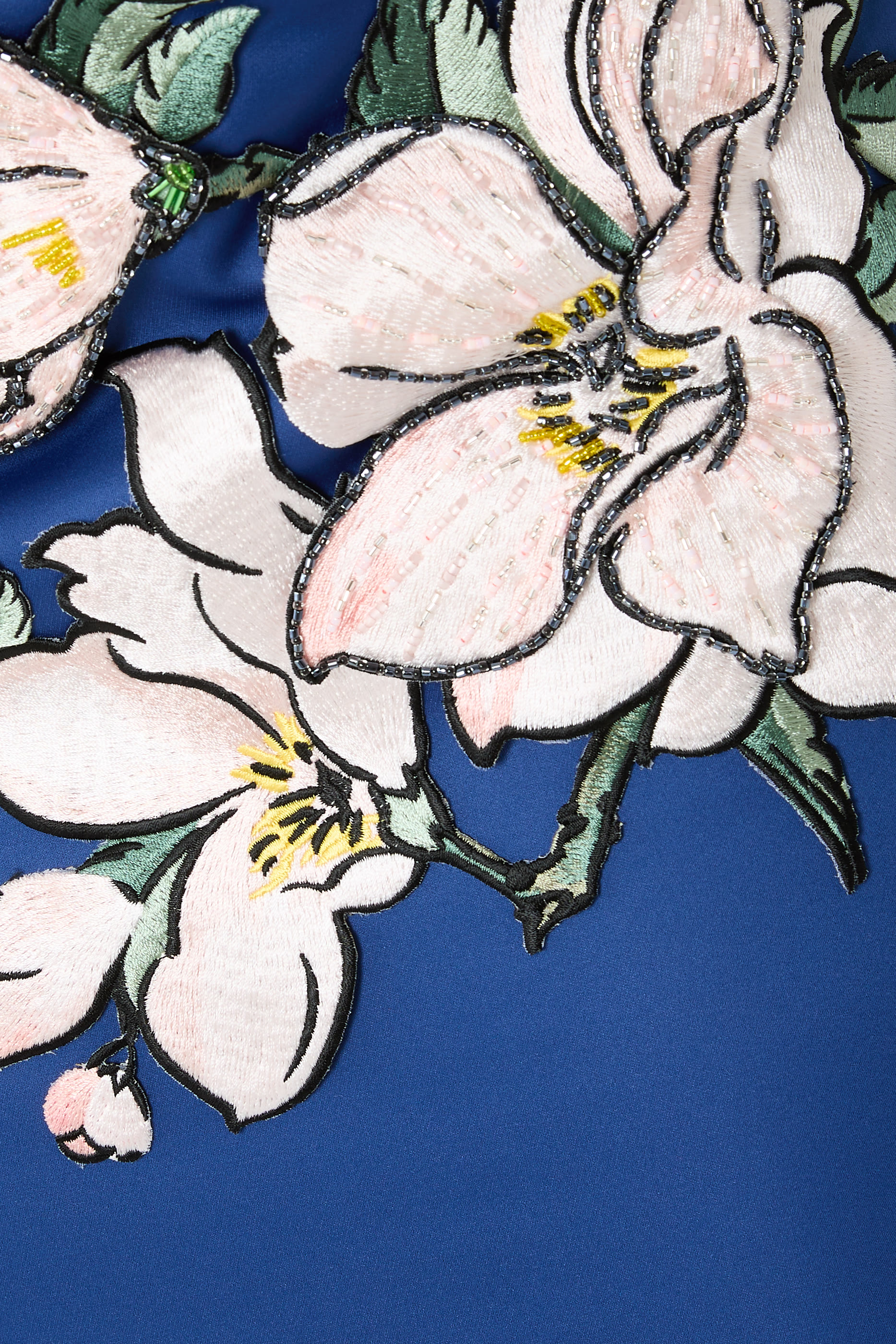 Ava Appliqu&eacute; Floral Bustier Maxi Dress