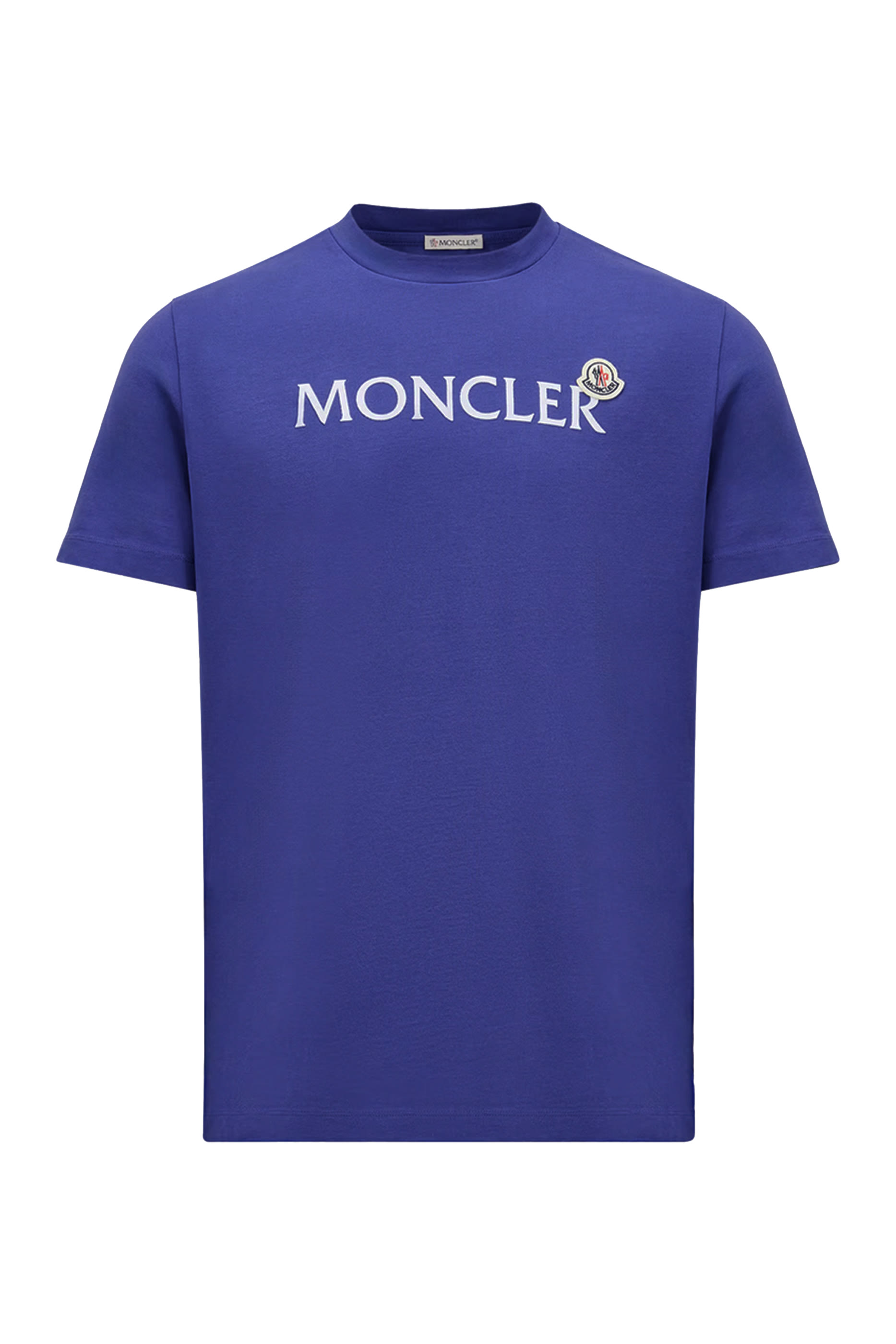 Flocked Logo Cotton T-Shirt