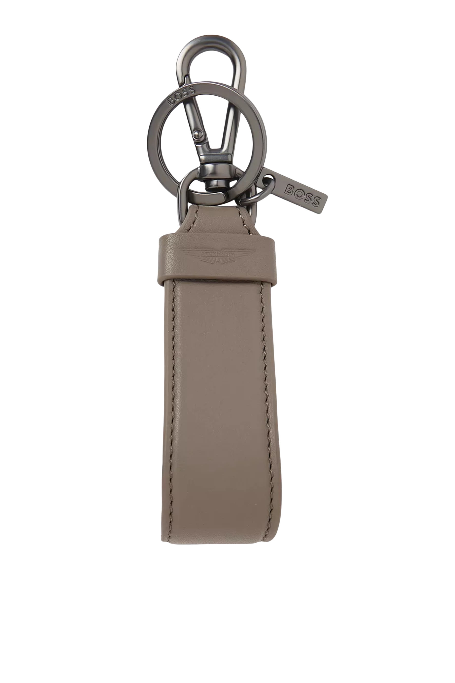 Logo Leather Key Ring