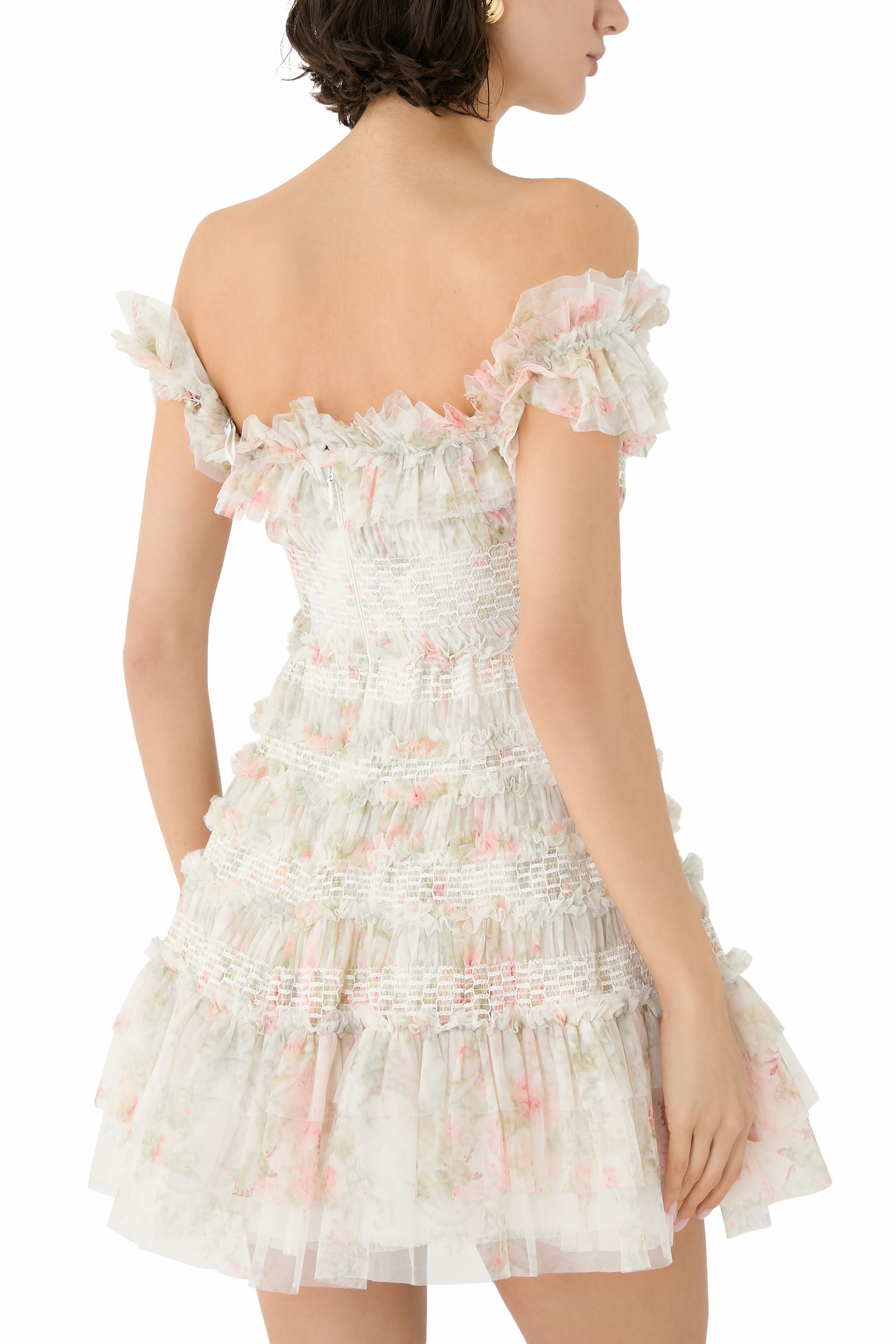 Madame Rose Elodie Off-Shoulder Micro Mini Dress 