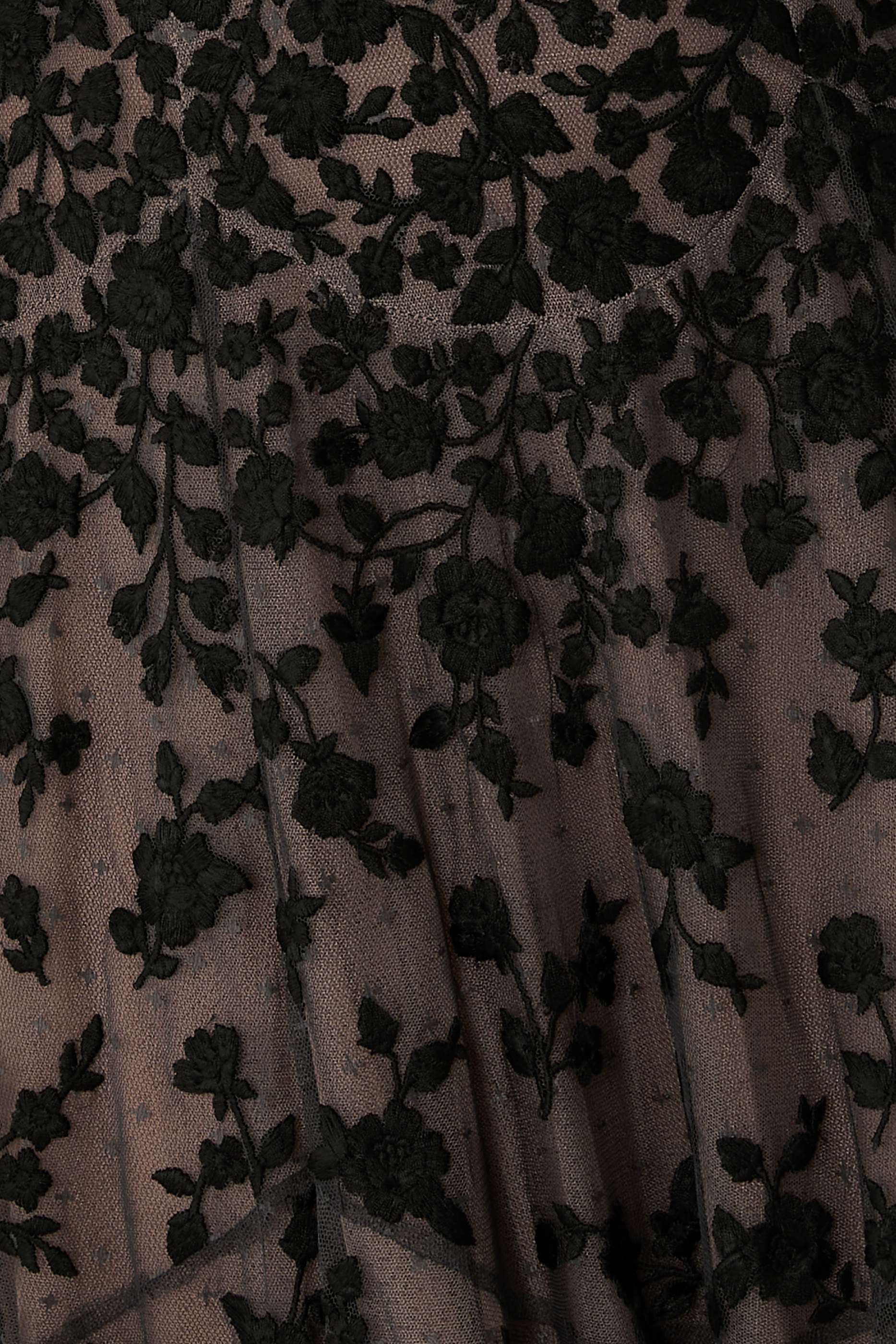 Sylvia Rose Round Neck Ankle Gown