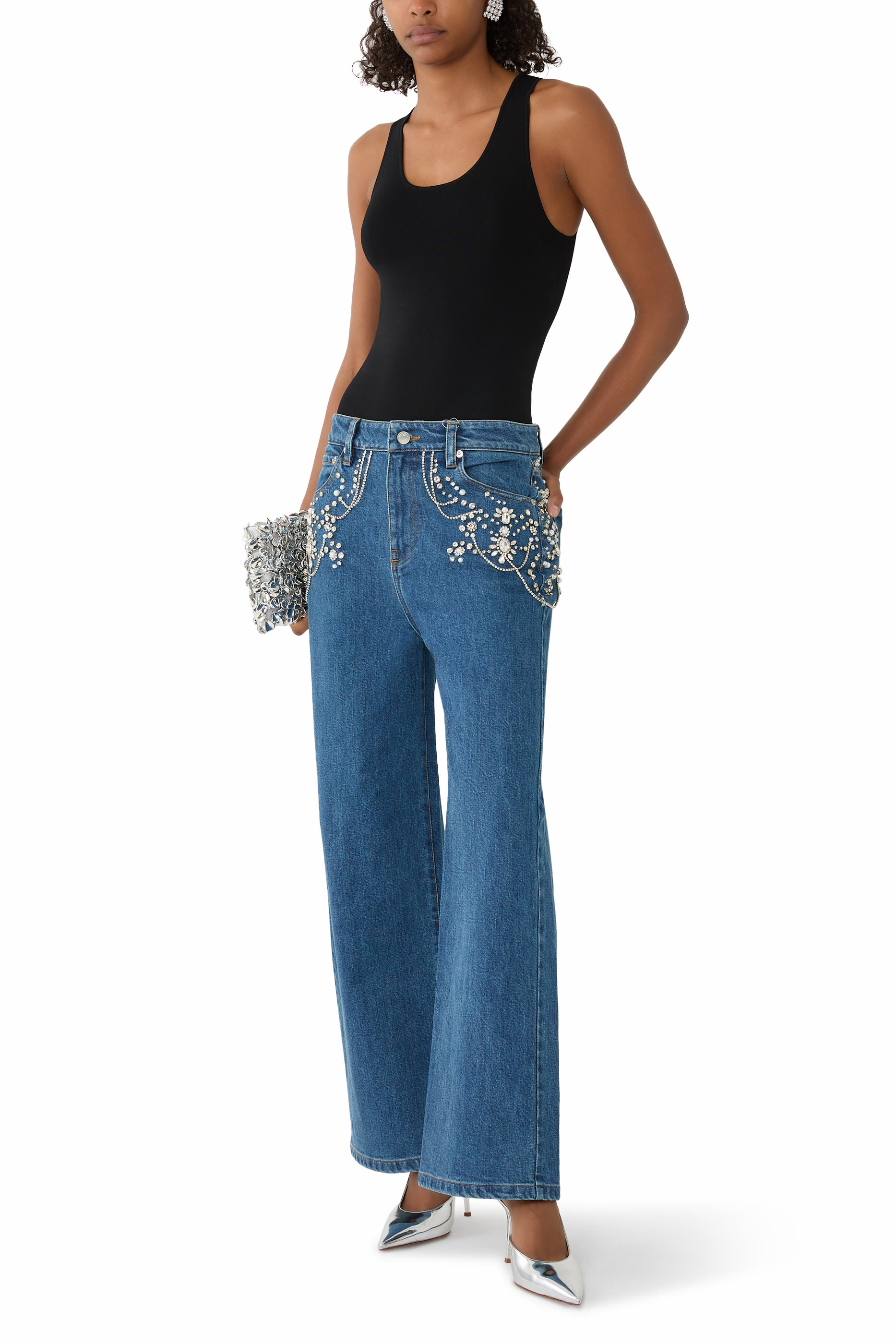 Jude Embellished Crop Jeans