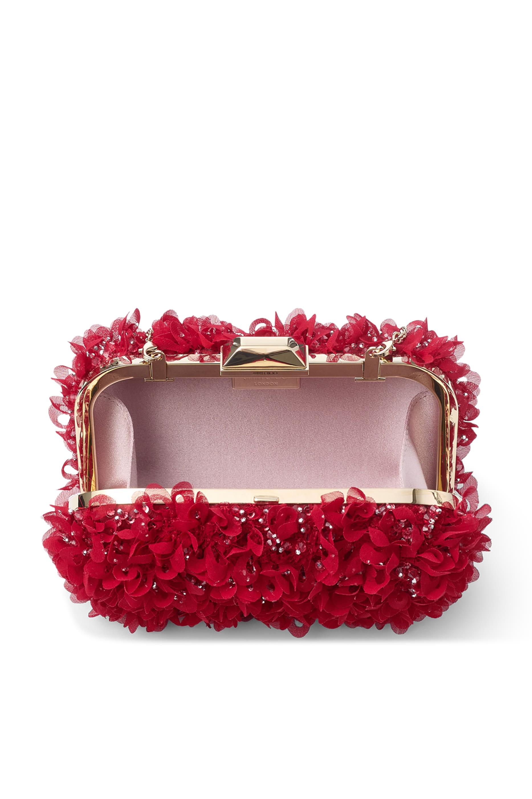 Petal Embroidery Clutch Bag