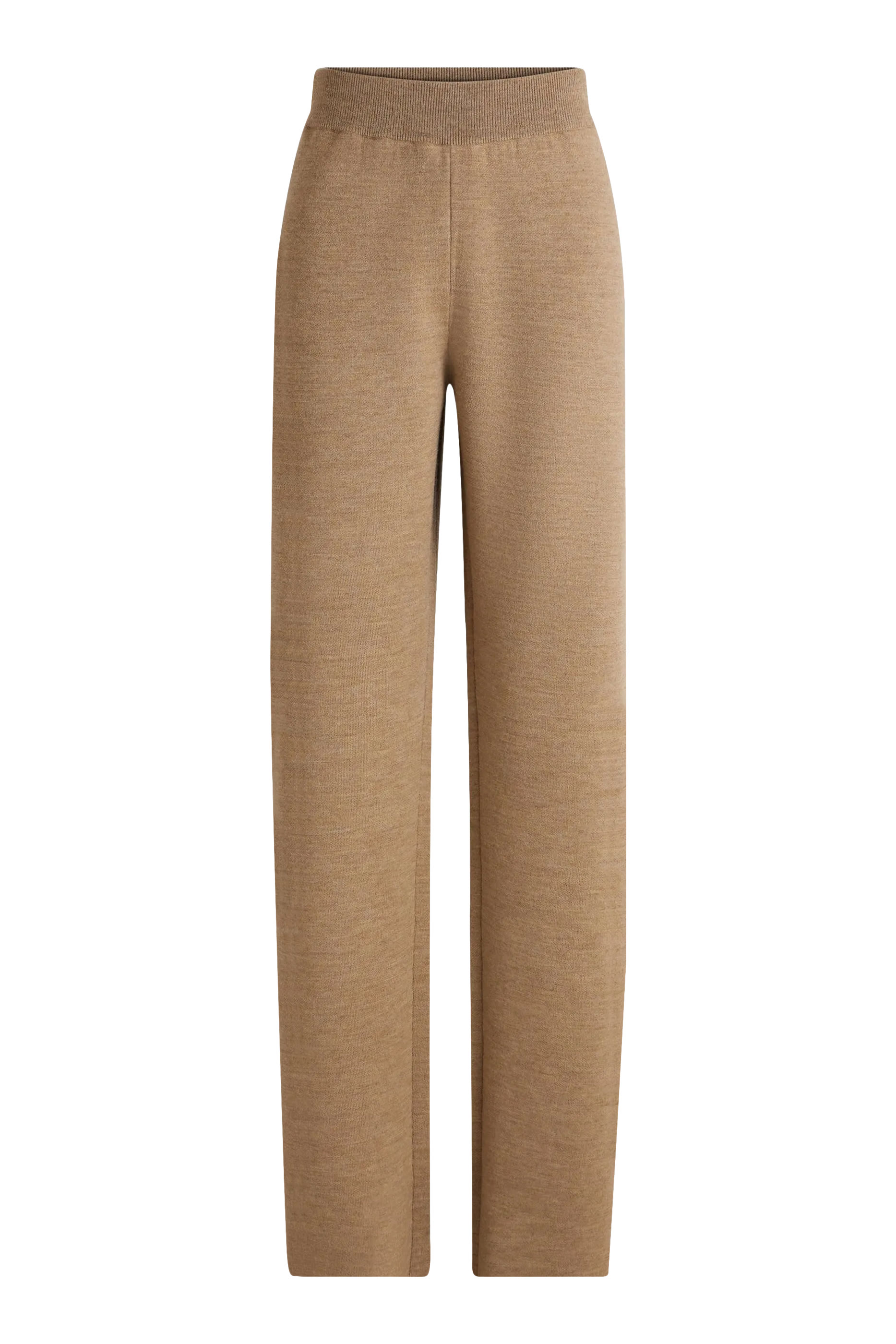 Benada Striped Wool-Blend Straight Pants