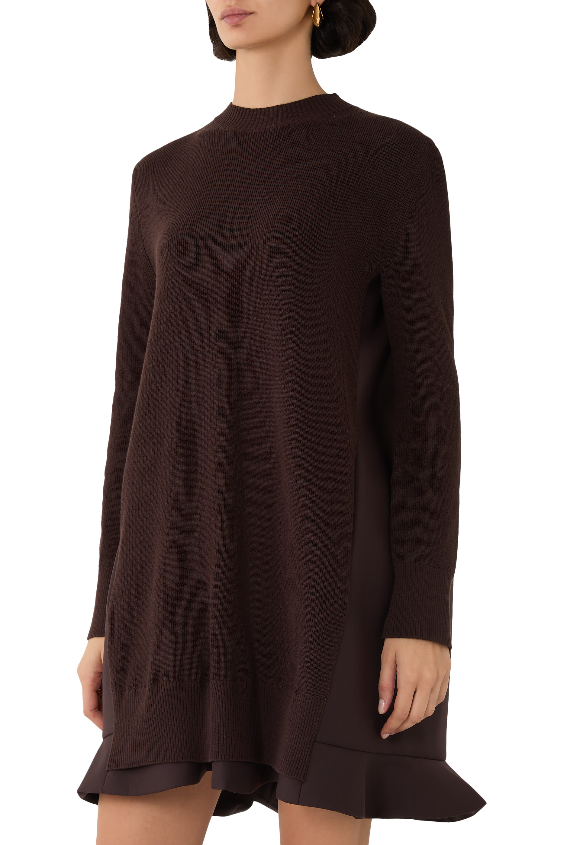 Suiting Mix Knit Dress