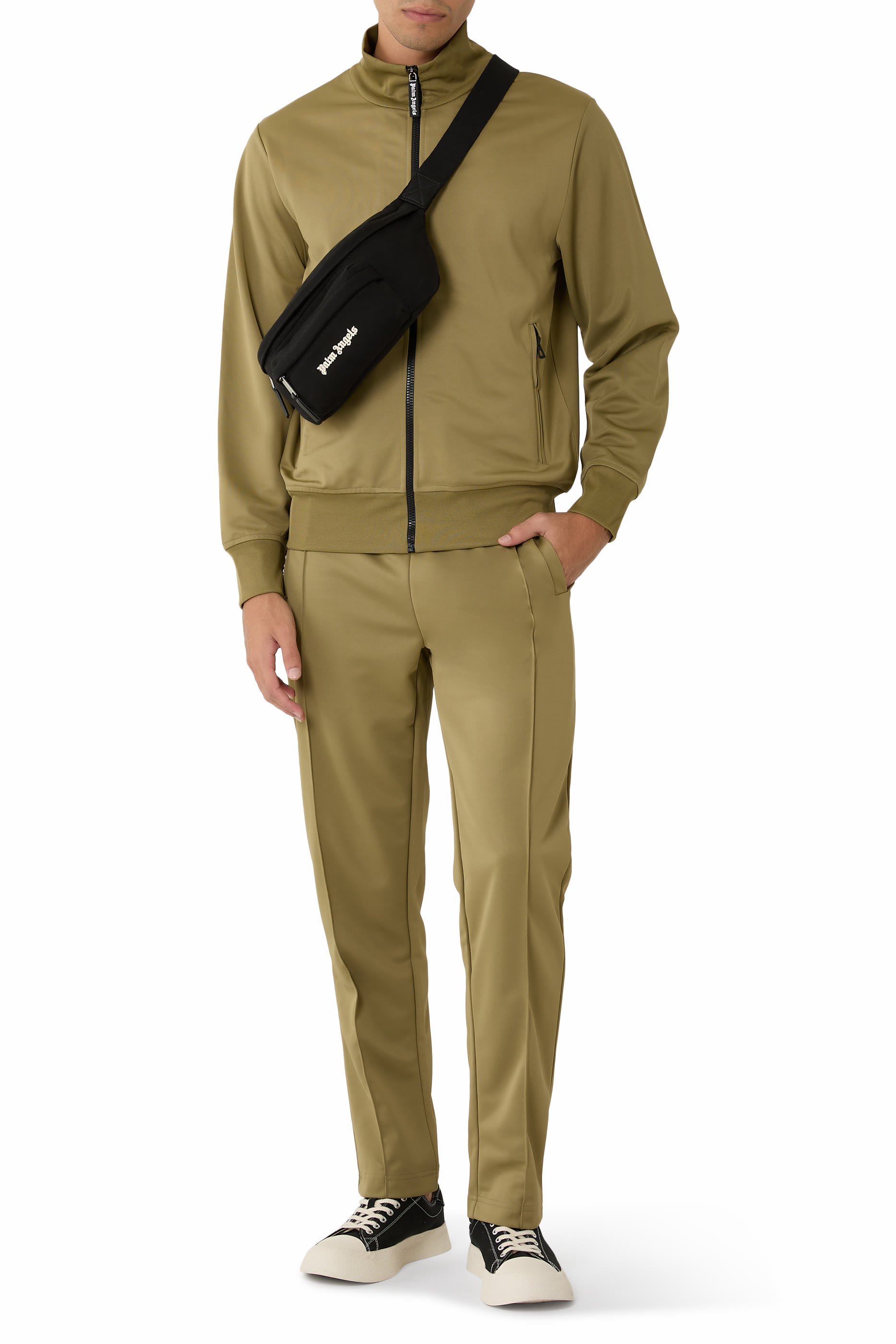  Back Curved Logo Track Jacket 