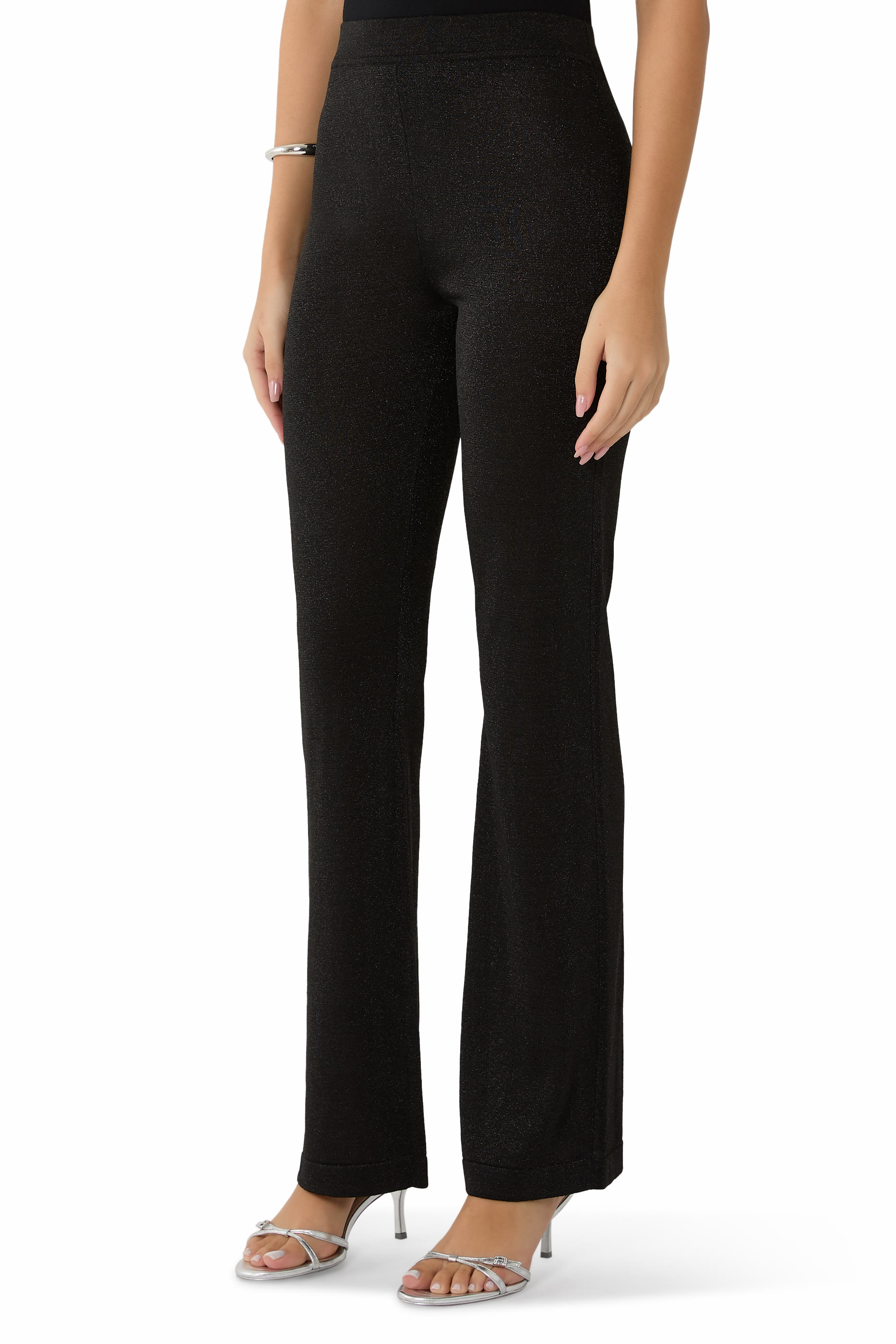 Lurex Flared Trousers