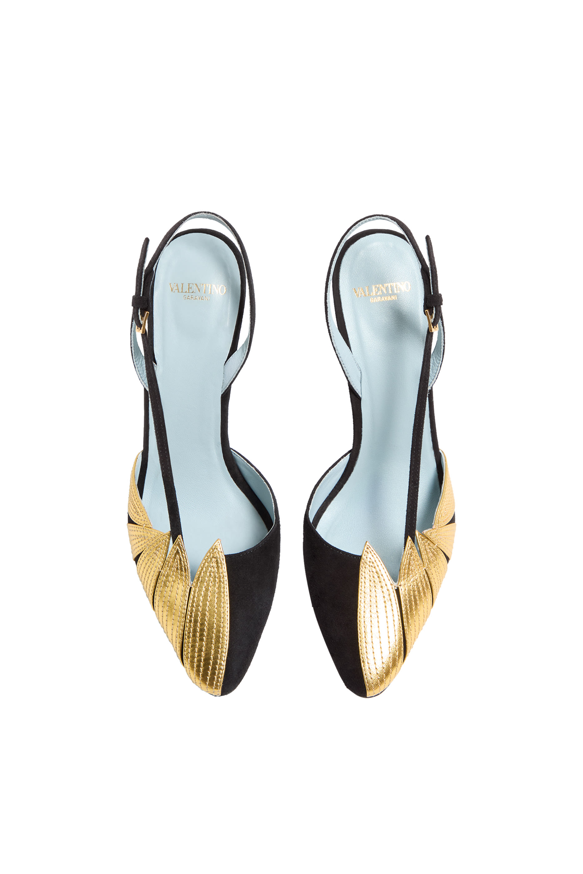 Foliefoliage Suede 90 Slingback Pumps