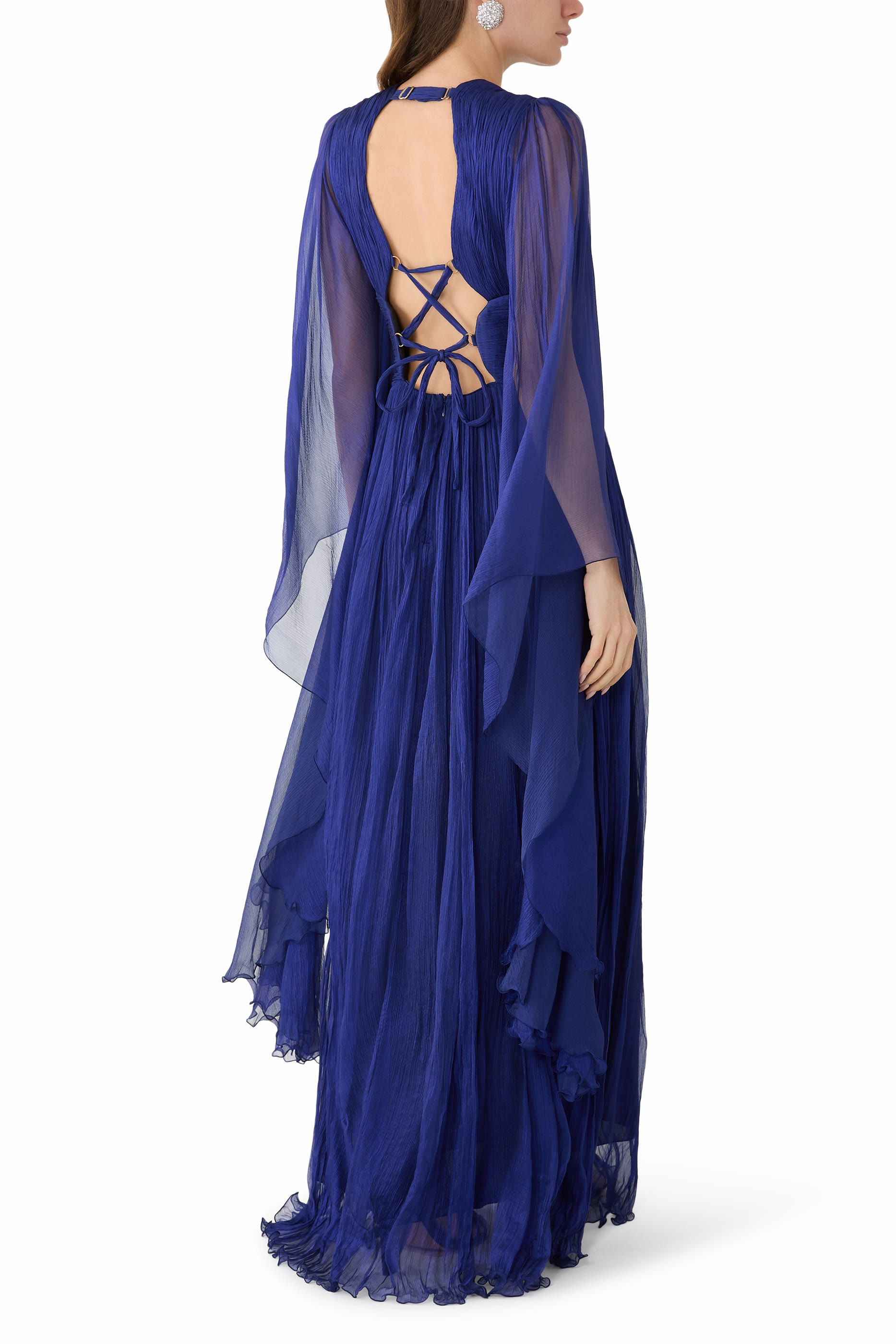 Ellie Plunge-Neck Gown