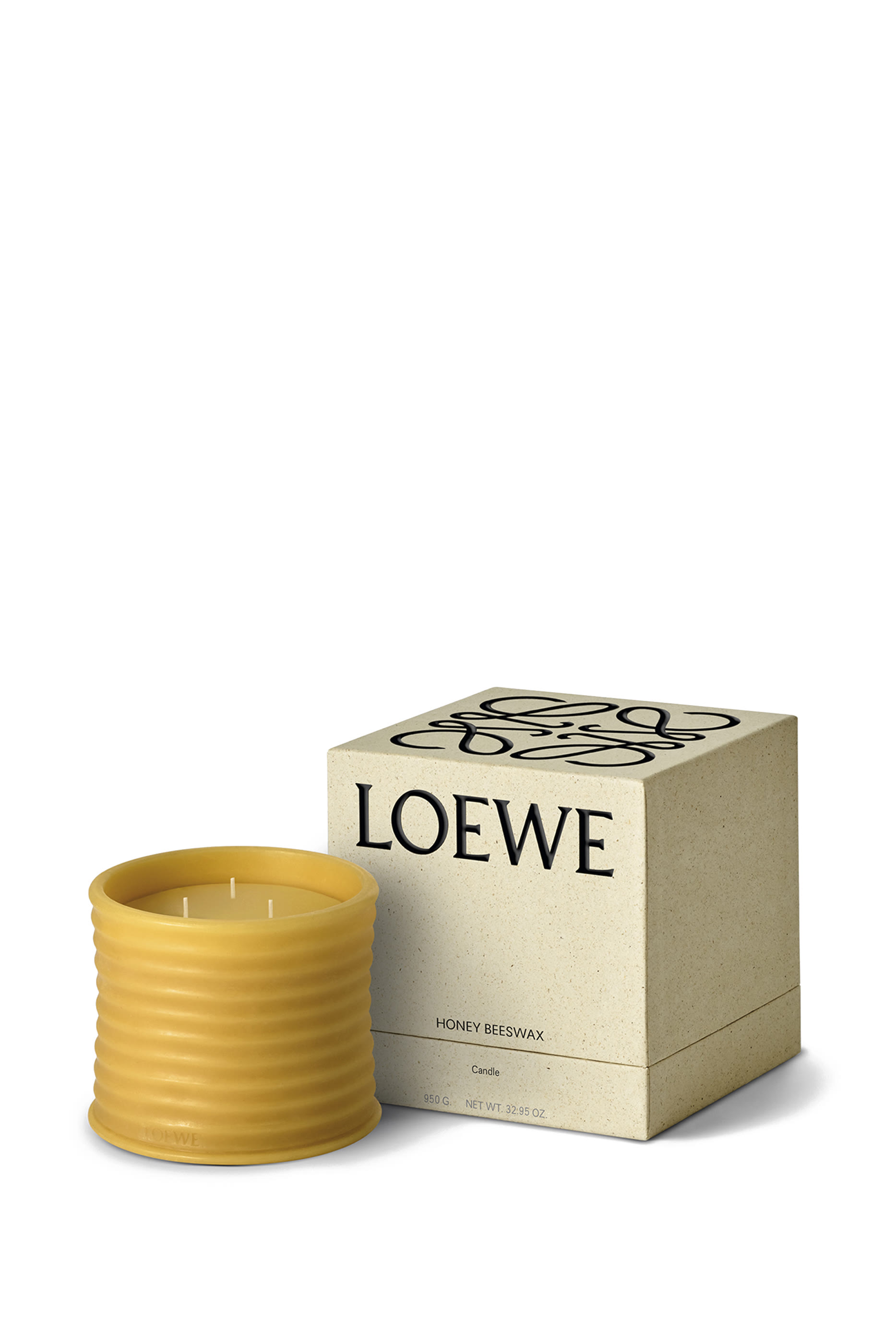 Medium Honey Beeswax Candle