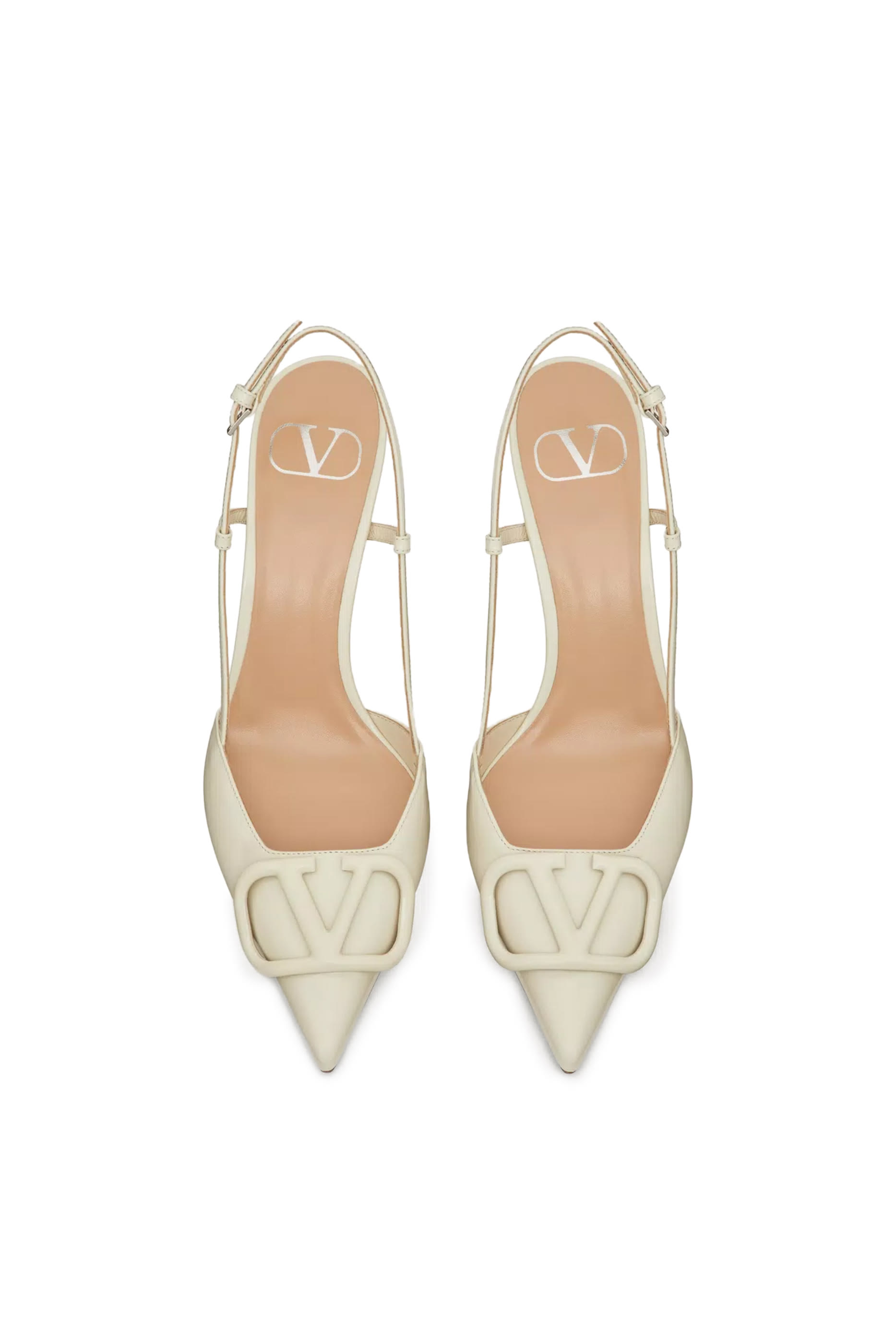  VLogo Signature Patent Leather 80 Slingback Pumps