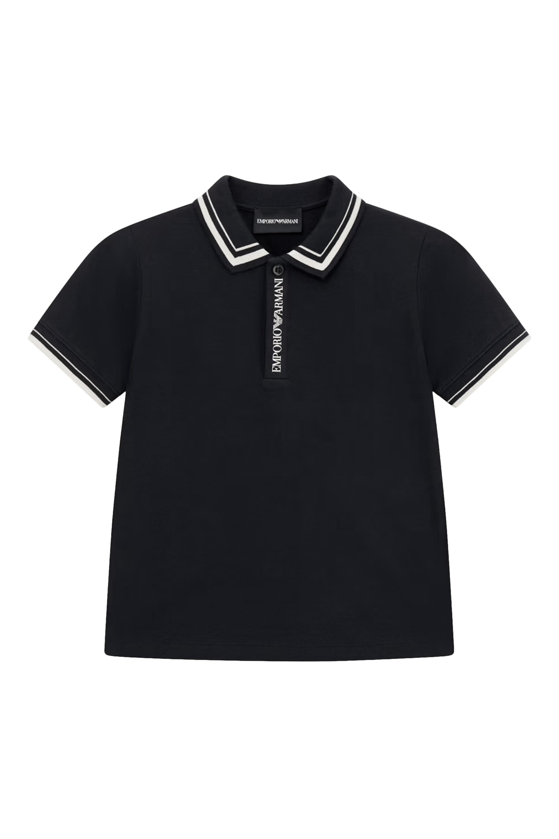 Kids Piqu&eacute; Jersey Polo Shirt with Piping Detail