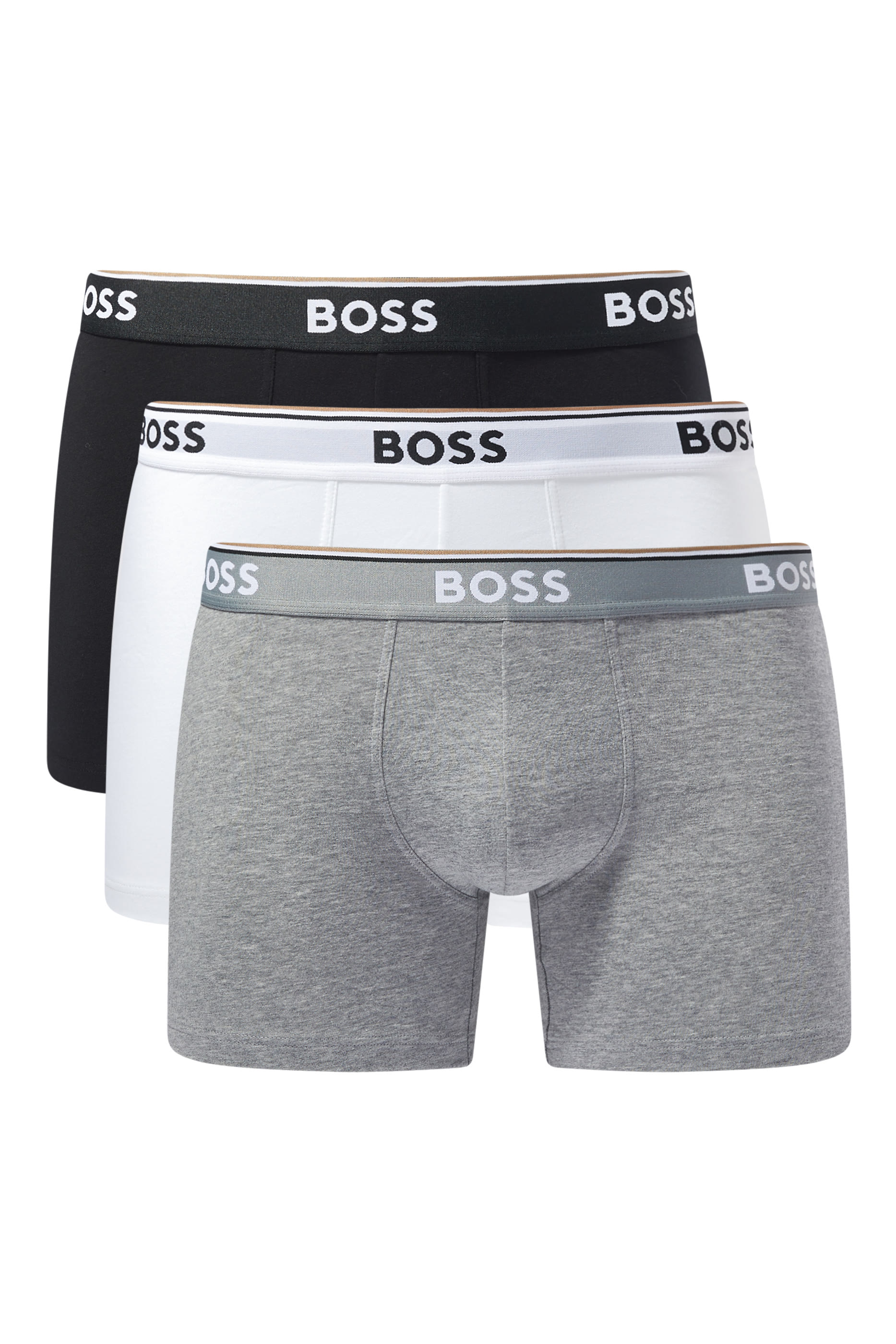 Logo Cotton Boxer Briefs, Set of 3
