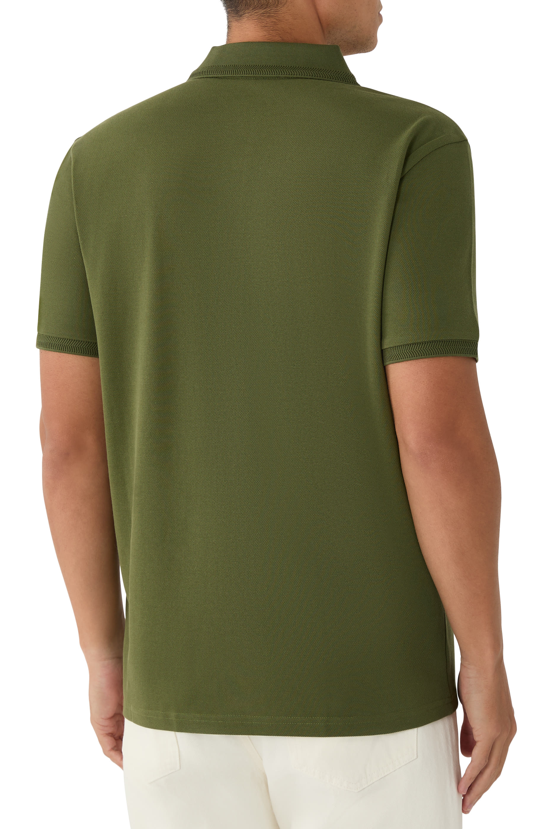  Logo Patch Cotton Polo Shirt