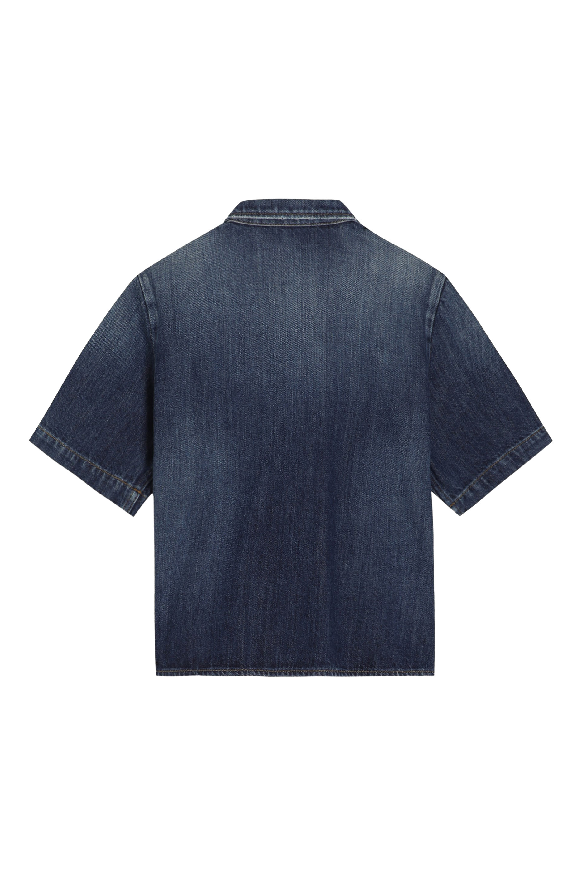 Kids Logo Patch Denim Shirt
