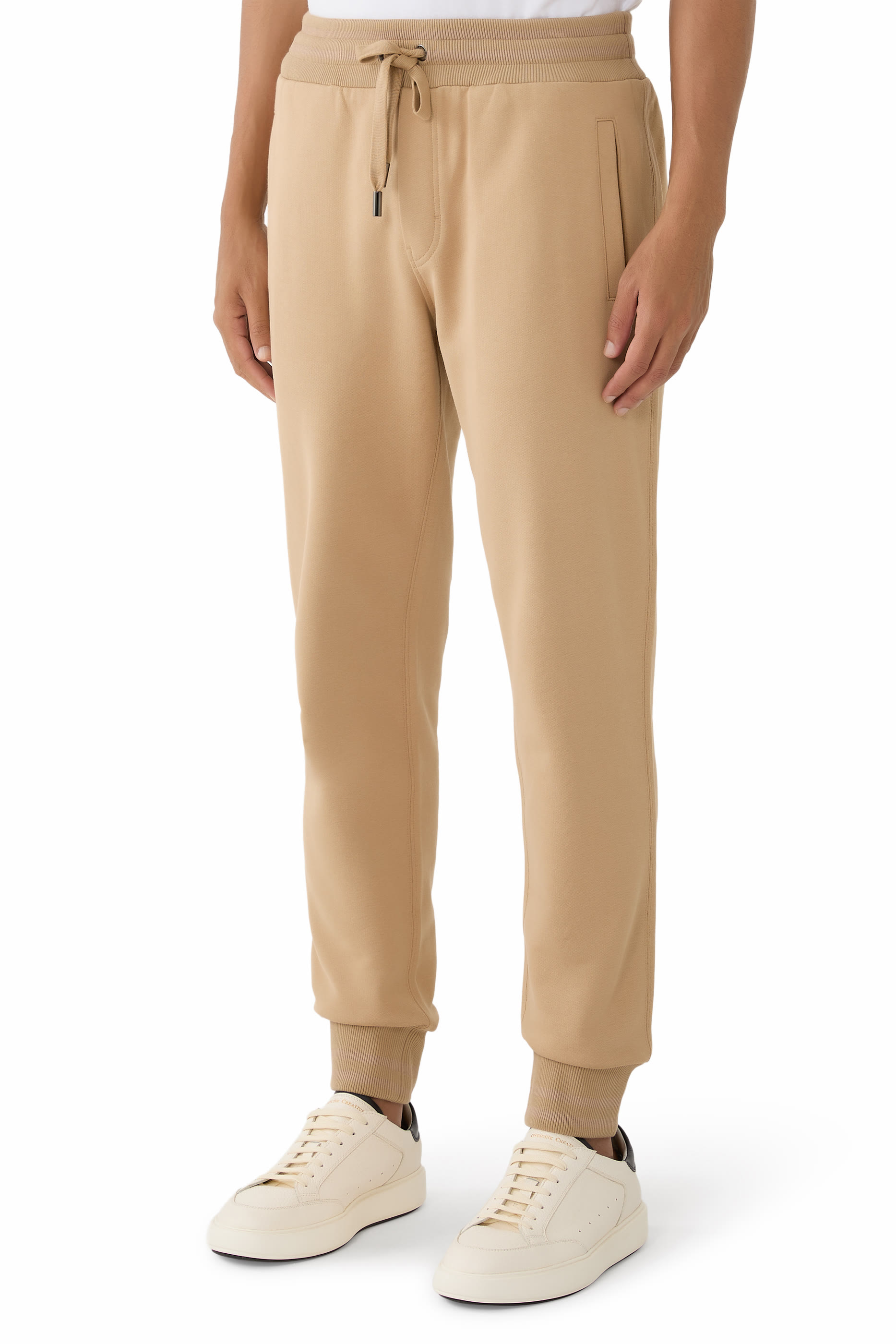 Logo Cotton Fleece Jogging Trousers