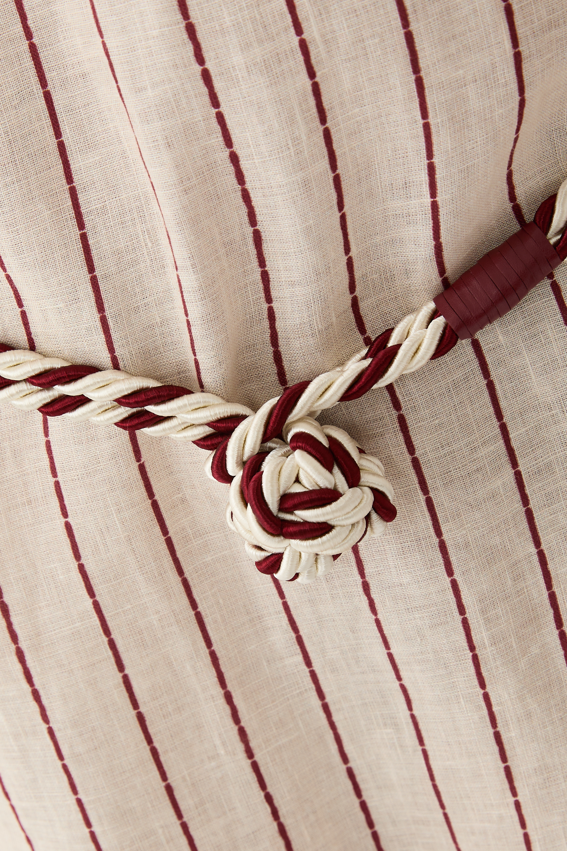 Resort Capsule Collection  Pinstripe-Print Linen Dress