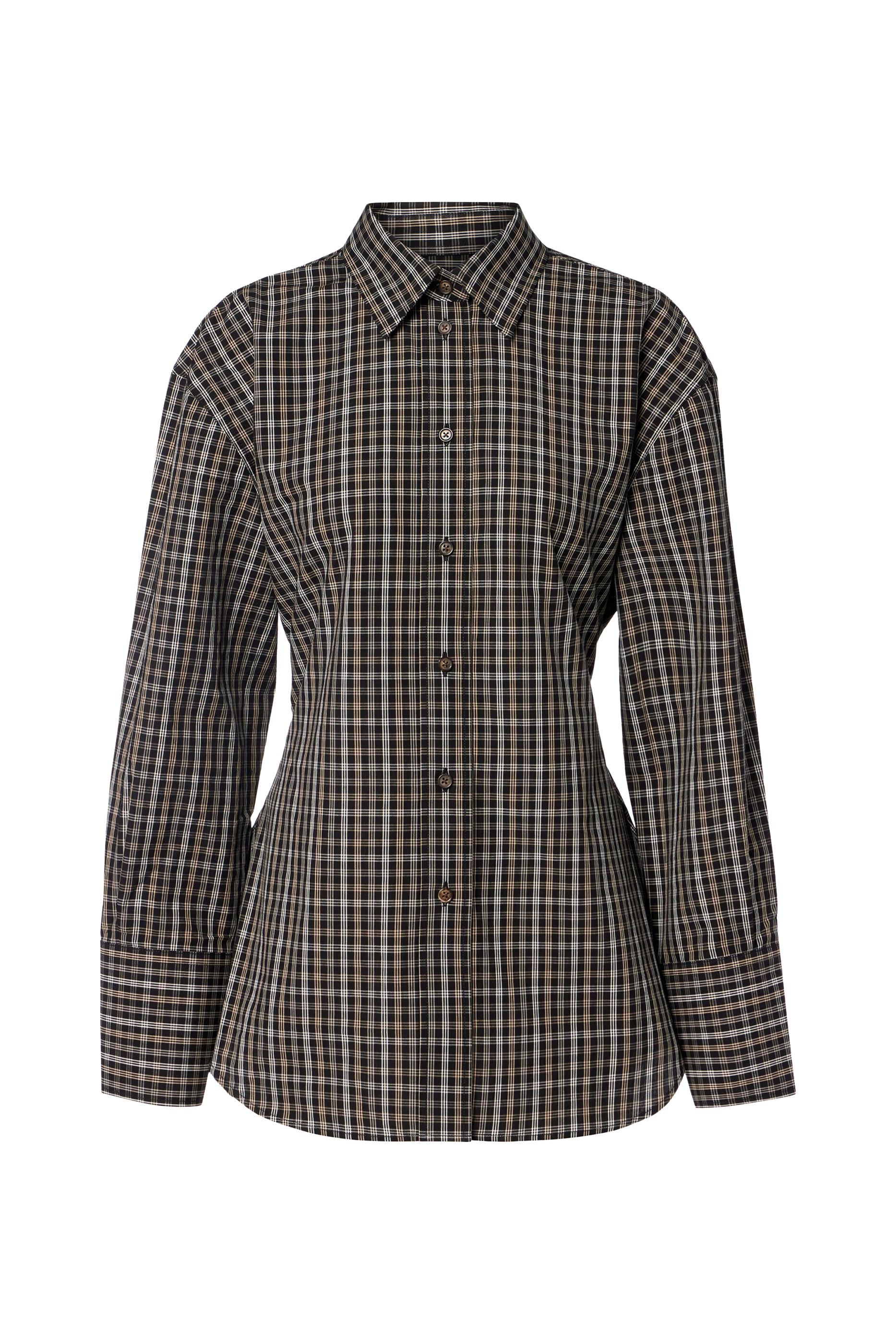  Checked Shaped Shirt