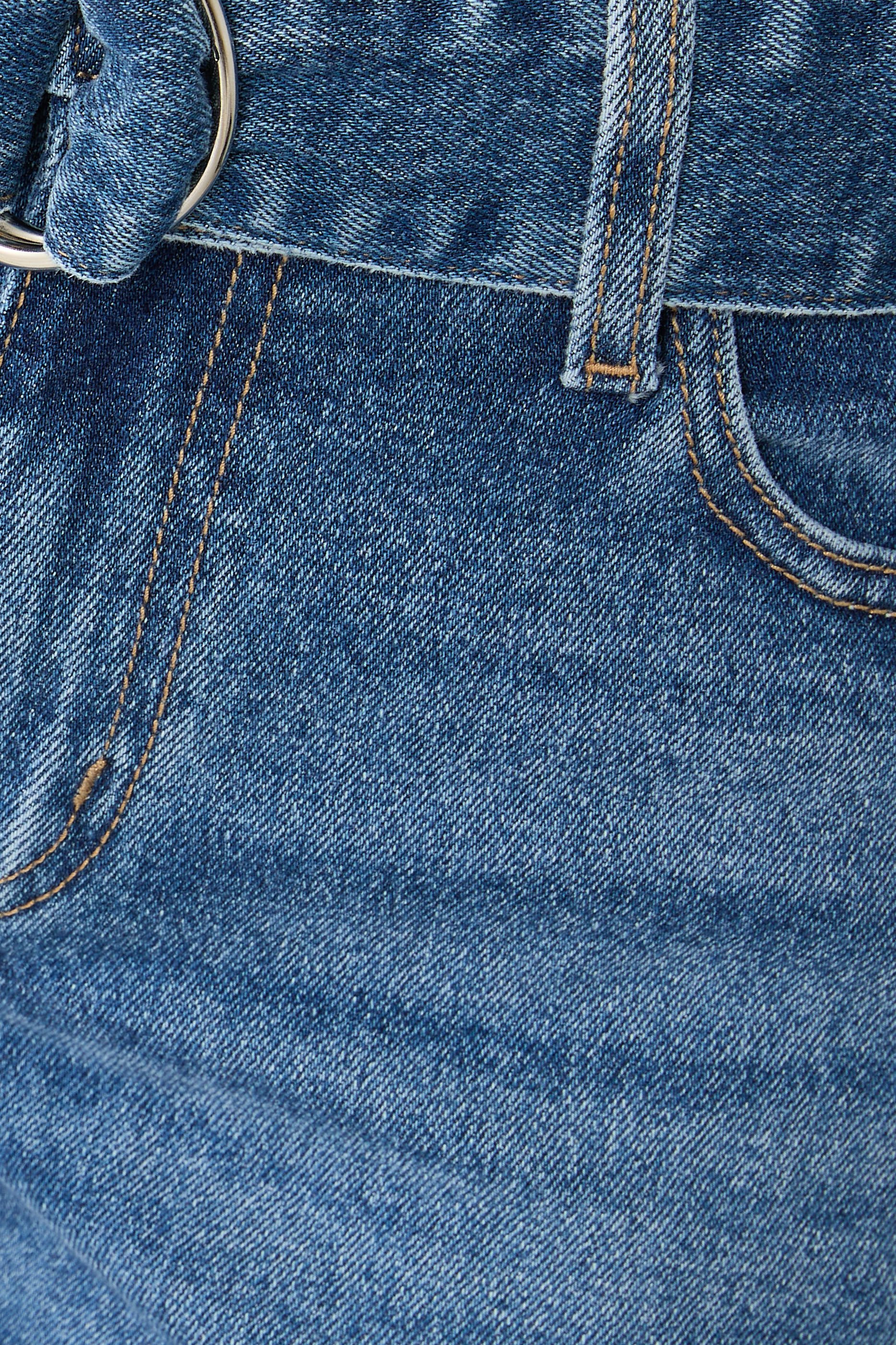 Mia Cuffed Mid-Rise Wide Jeans