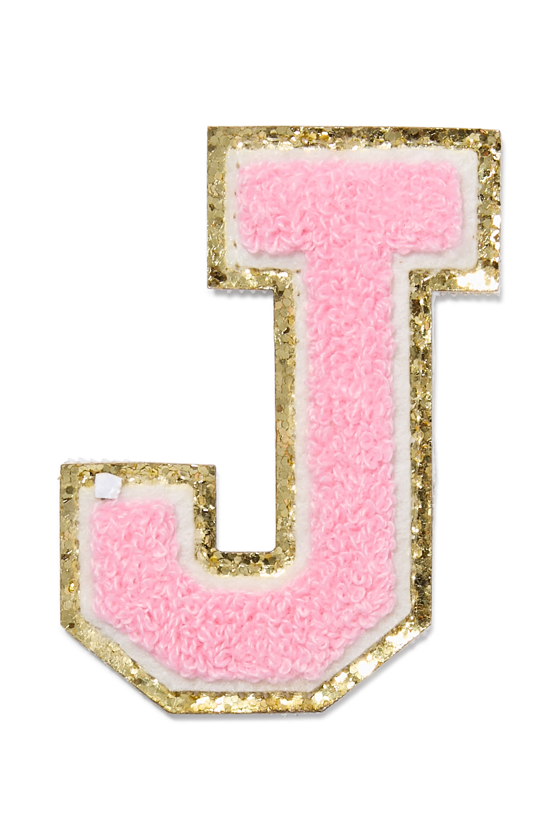 Kids Chenille Sparkle Letter 'J' Patch