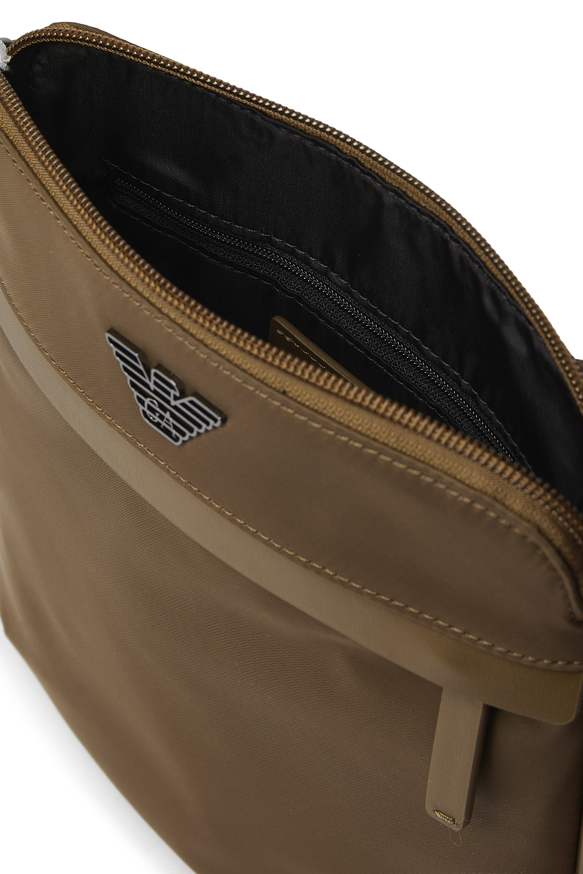 Flat Armani Sustainability Values Crossbody Bag