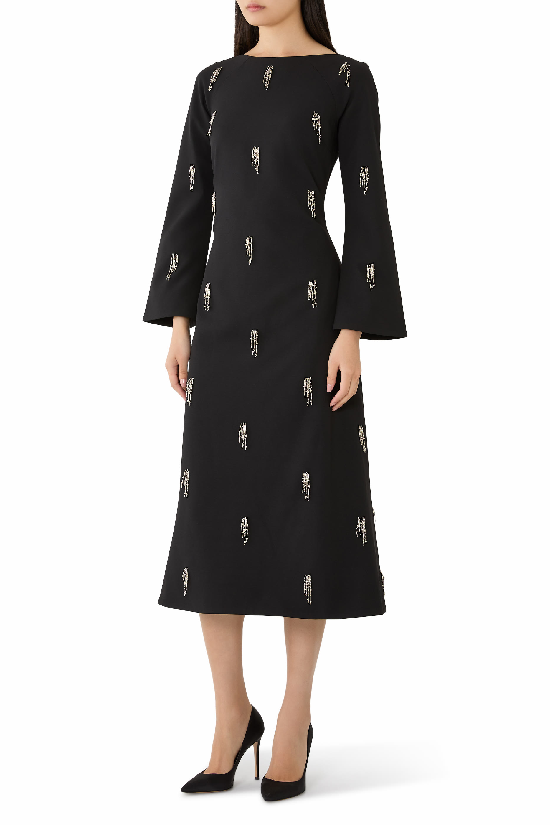 Coretta Embellished Midi Dress