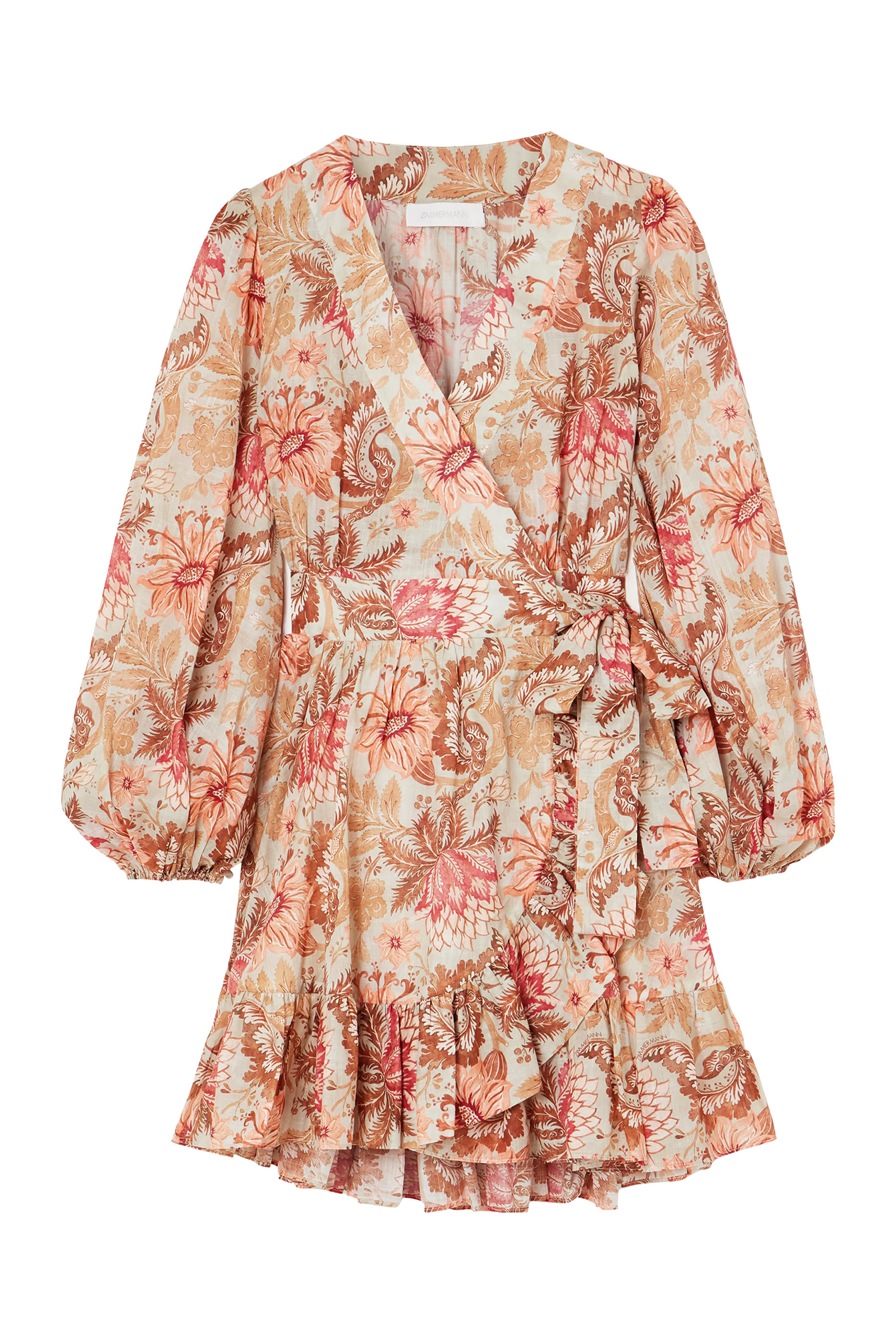 Daylight Mini Wrap Frill Dress