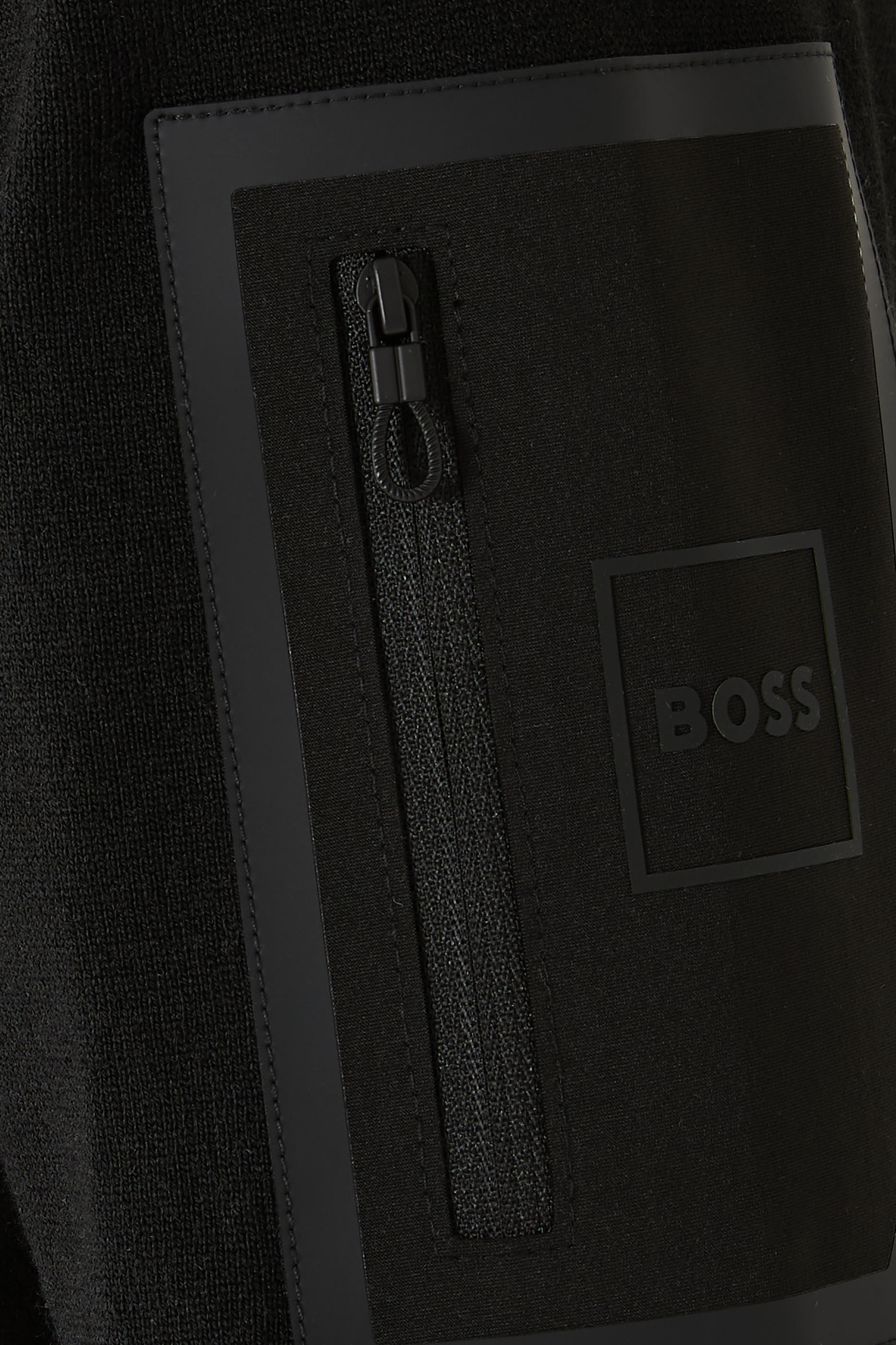 Zipped Sleeves Pocket Hybrid Jacket