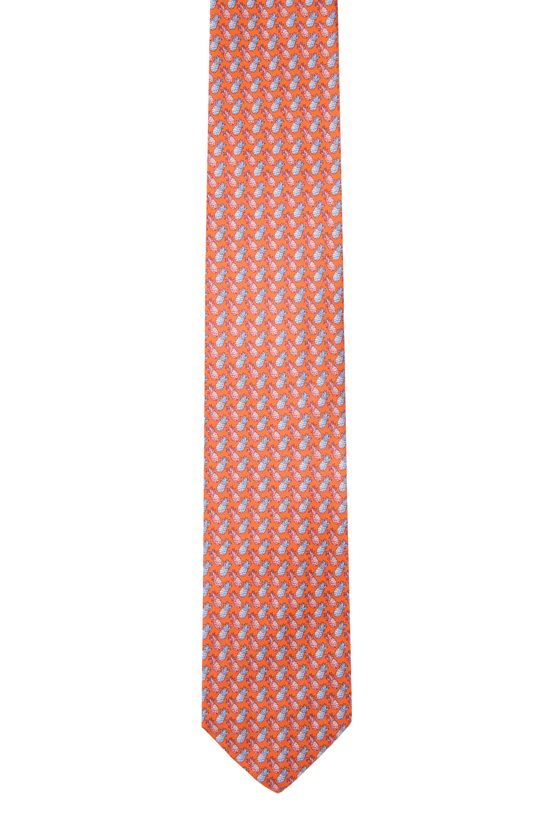 Ananas Print Silk Tie