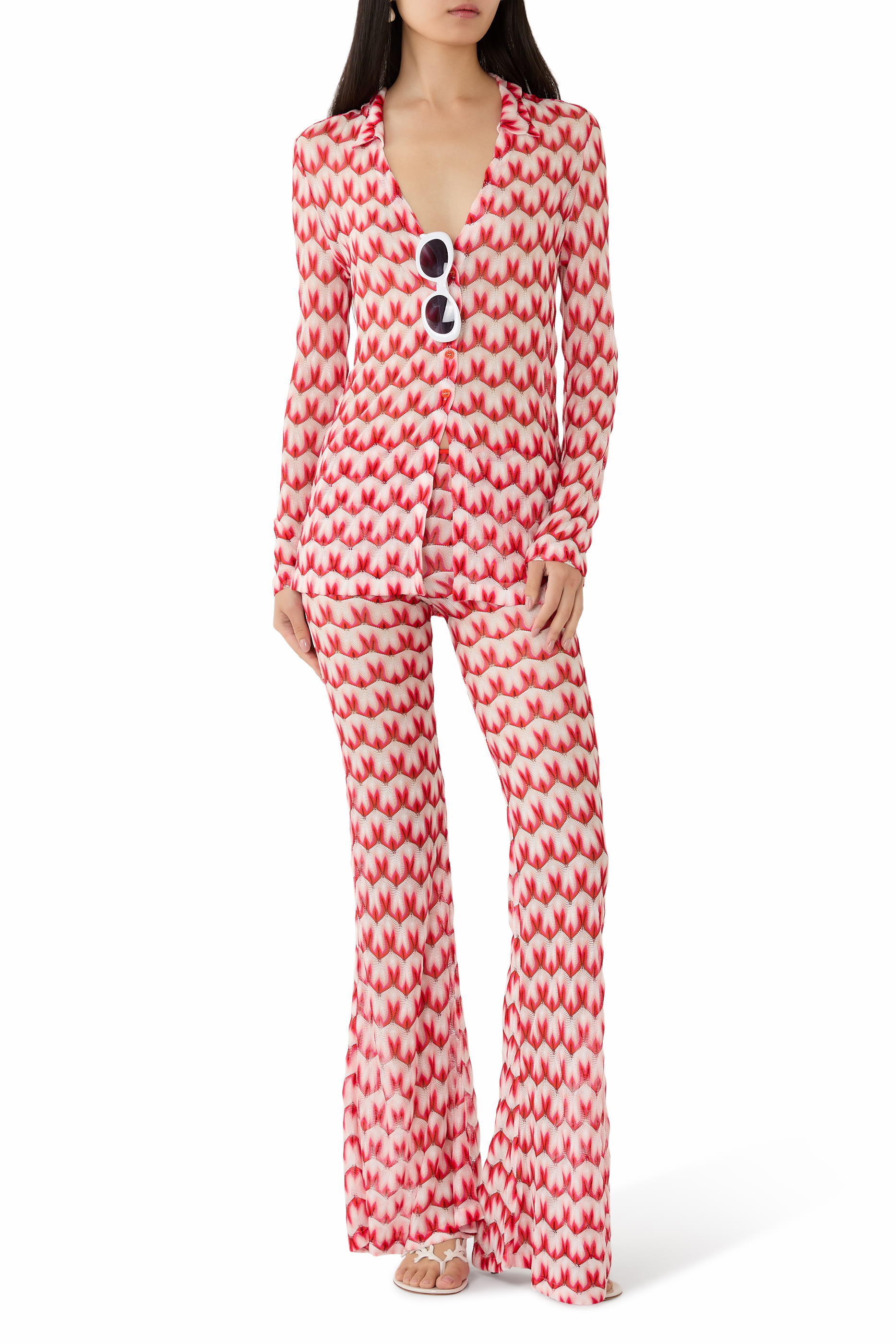  Mare Raschel Floral Lace Top 