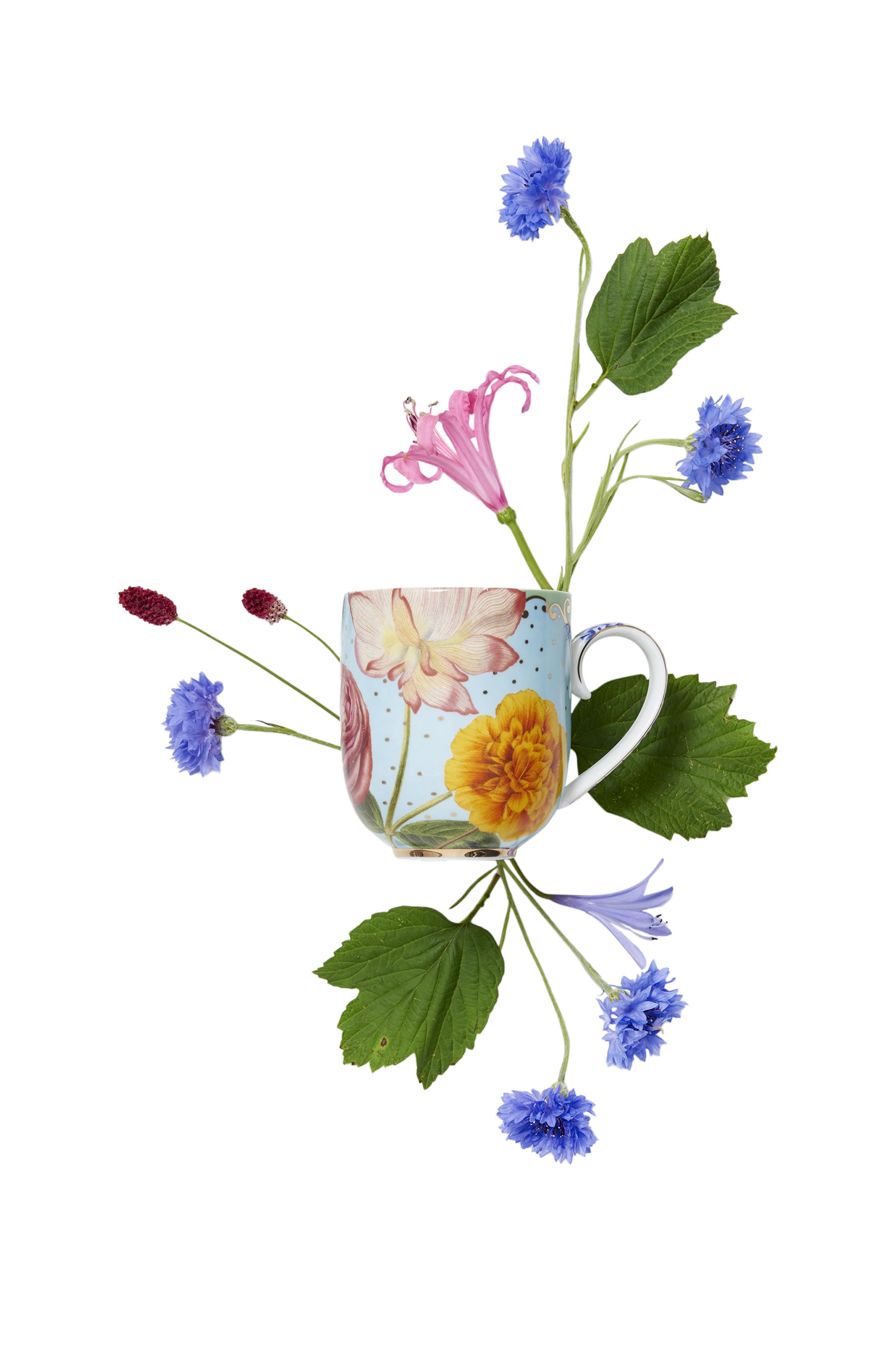 Royal Flowers Large Mug