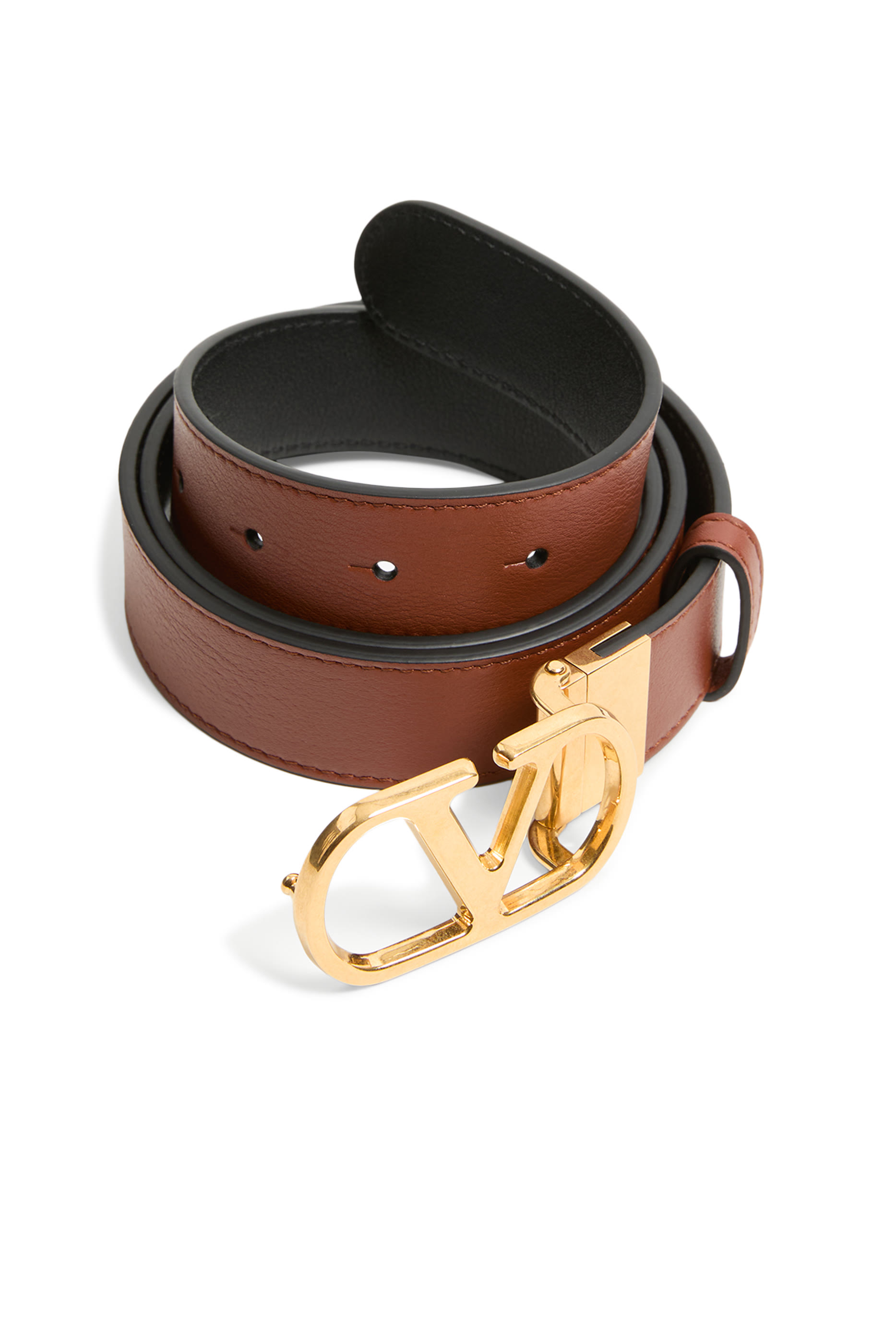 Reversible VLogo Signature Belt