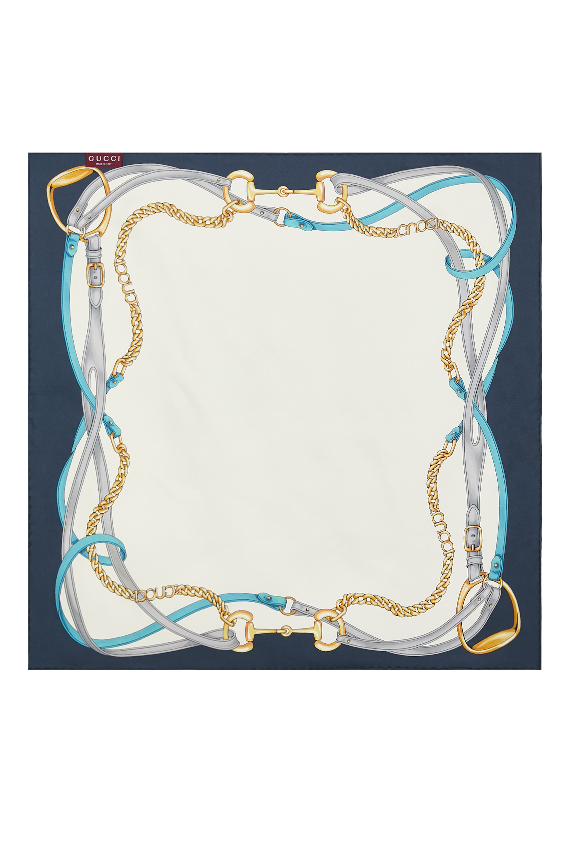 Printed GG Silk Jacquard Carr&eacute;