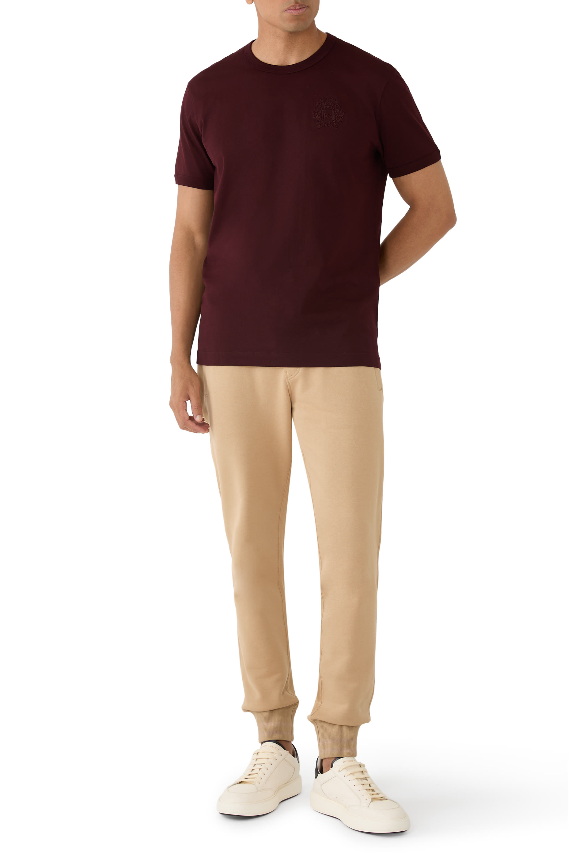 Logo-Patch Cotton T-Shirt