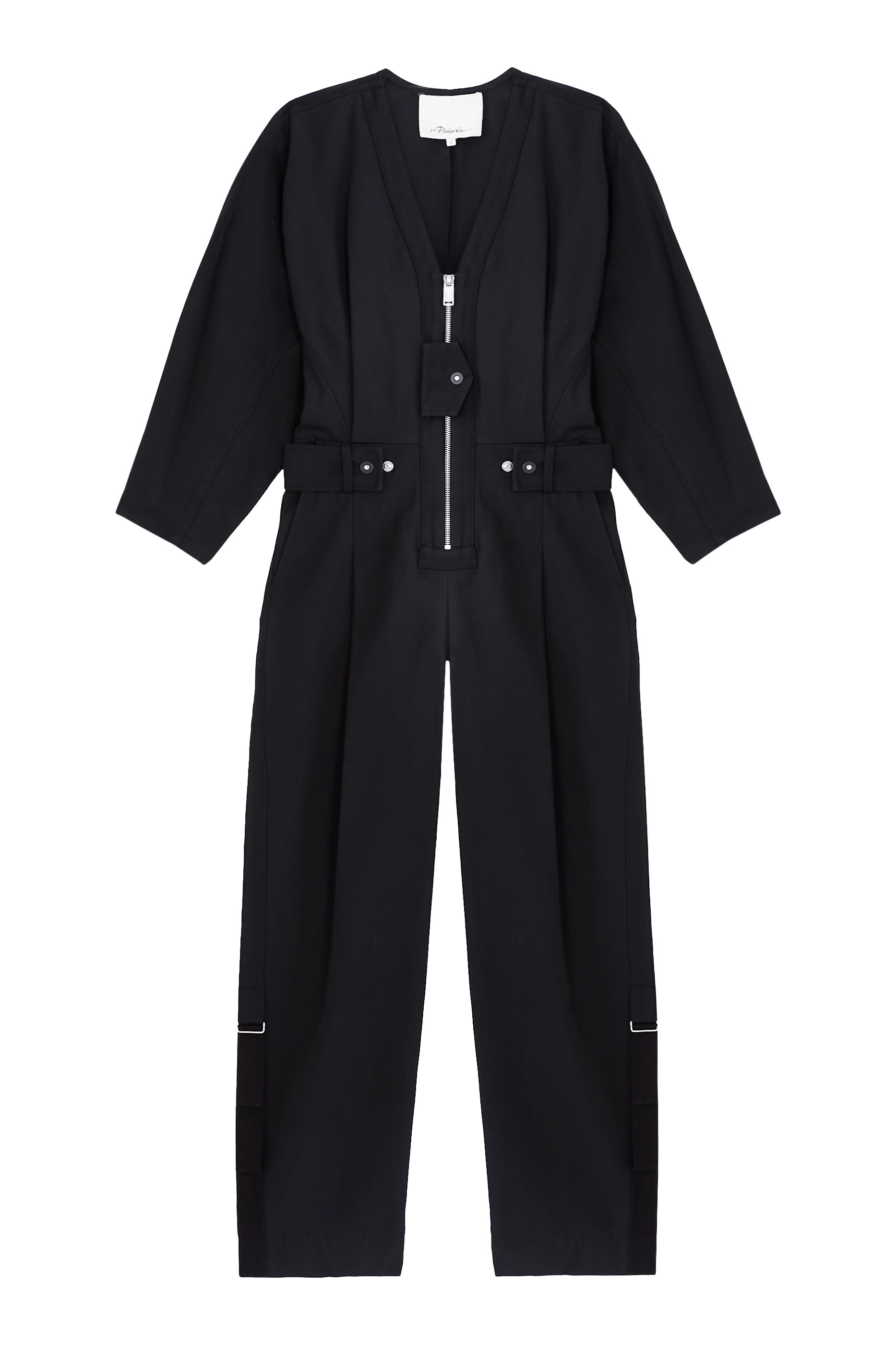 3/4 Sleeves Utility Jumpsuit