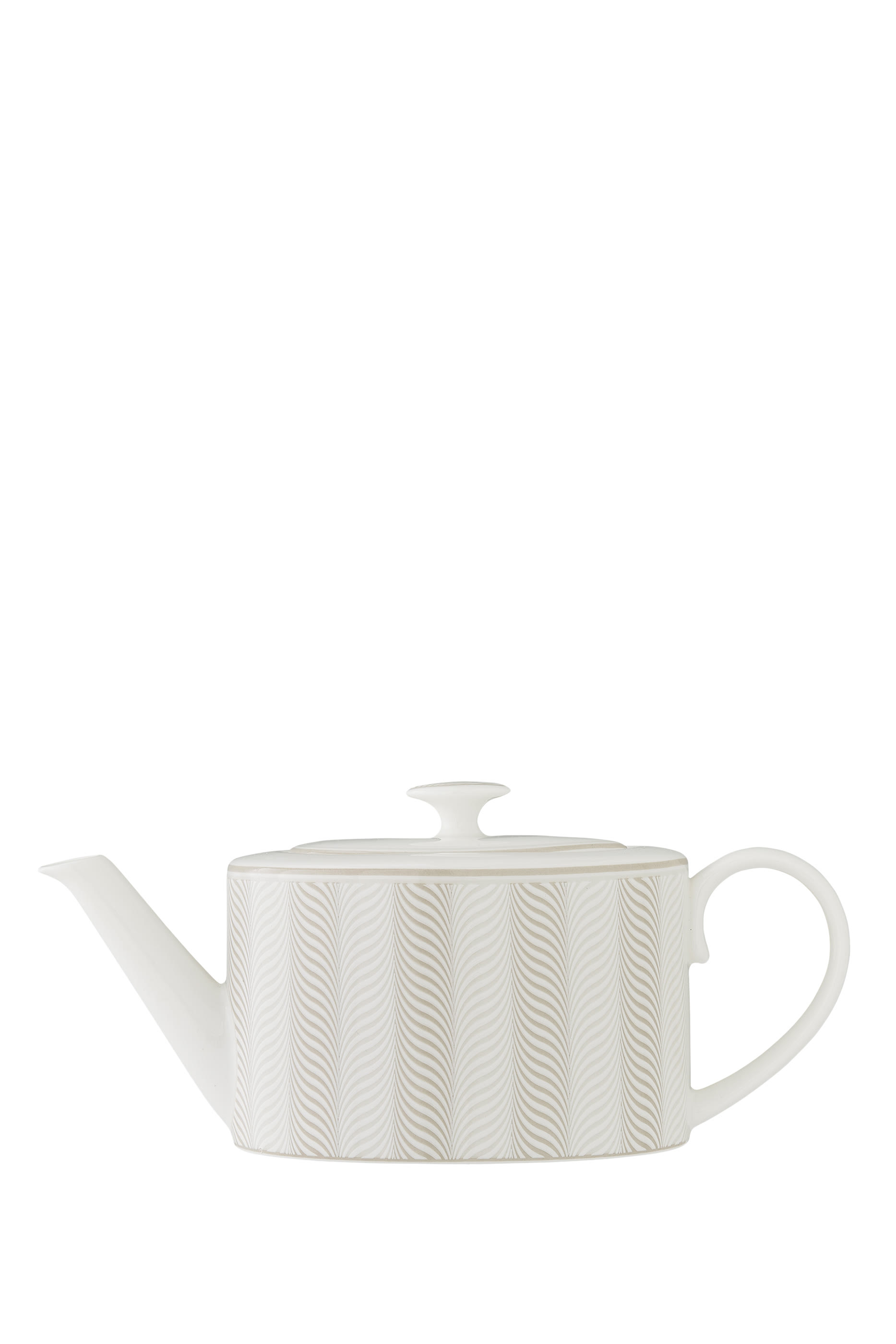 Bakewell Taupe Coupe Oval Teapot