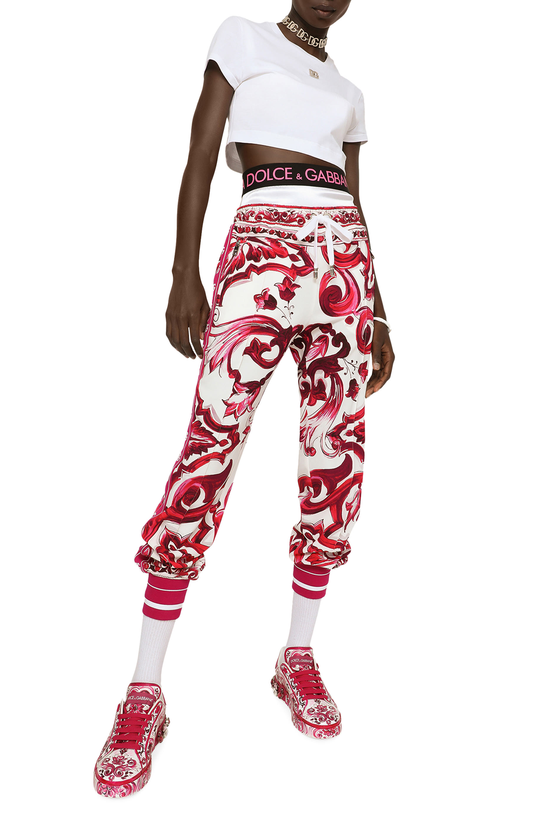 DG Logo Cropped Jersey T-Shirt 