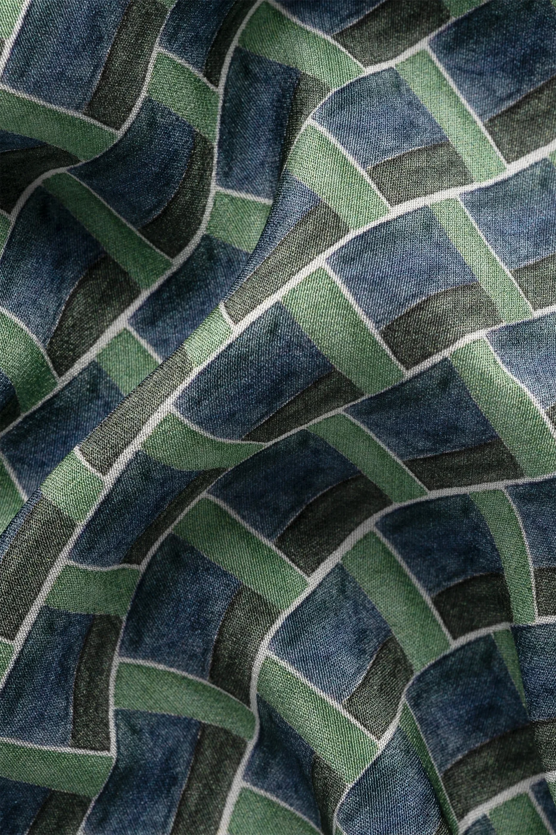 Geometrical Silk Bandana