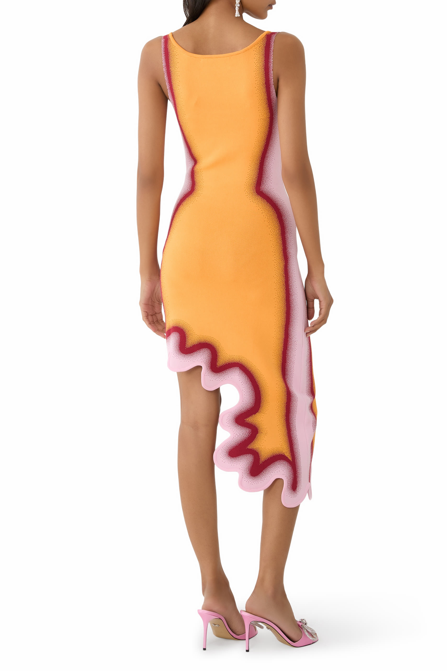 Aster Reversible Wavy Asymmetric Dress