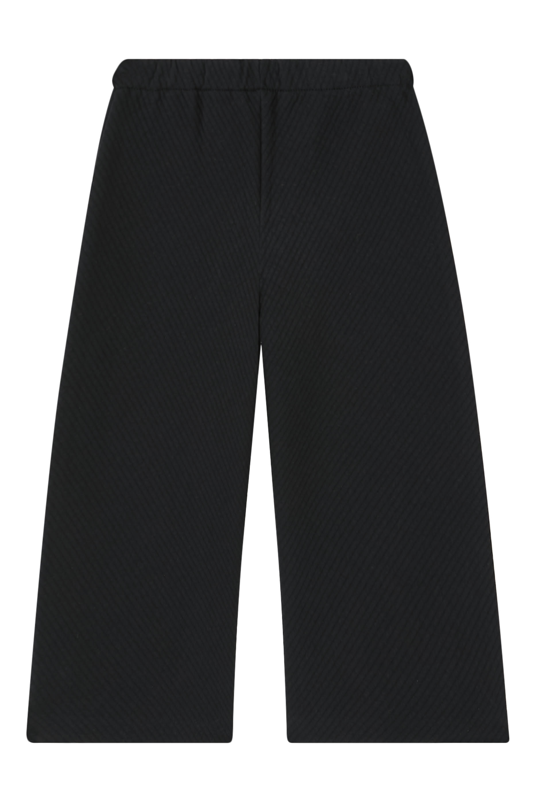 Kids Quilted Jersey High-Waisted Trousers