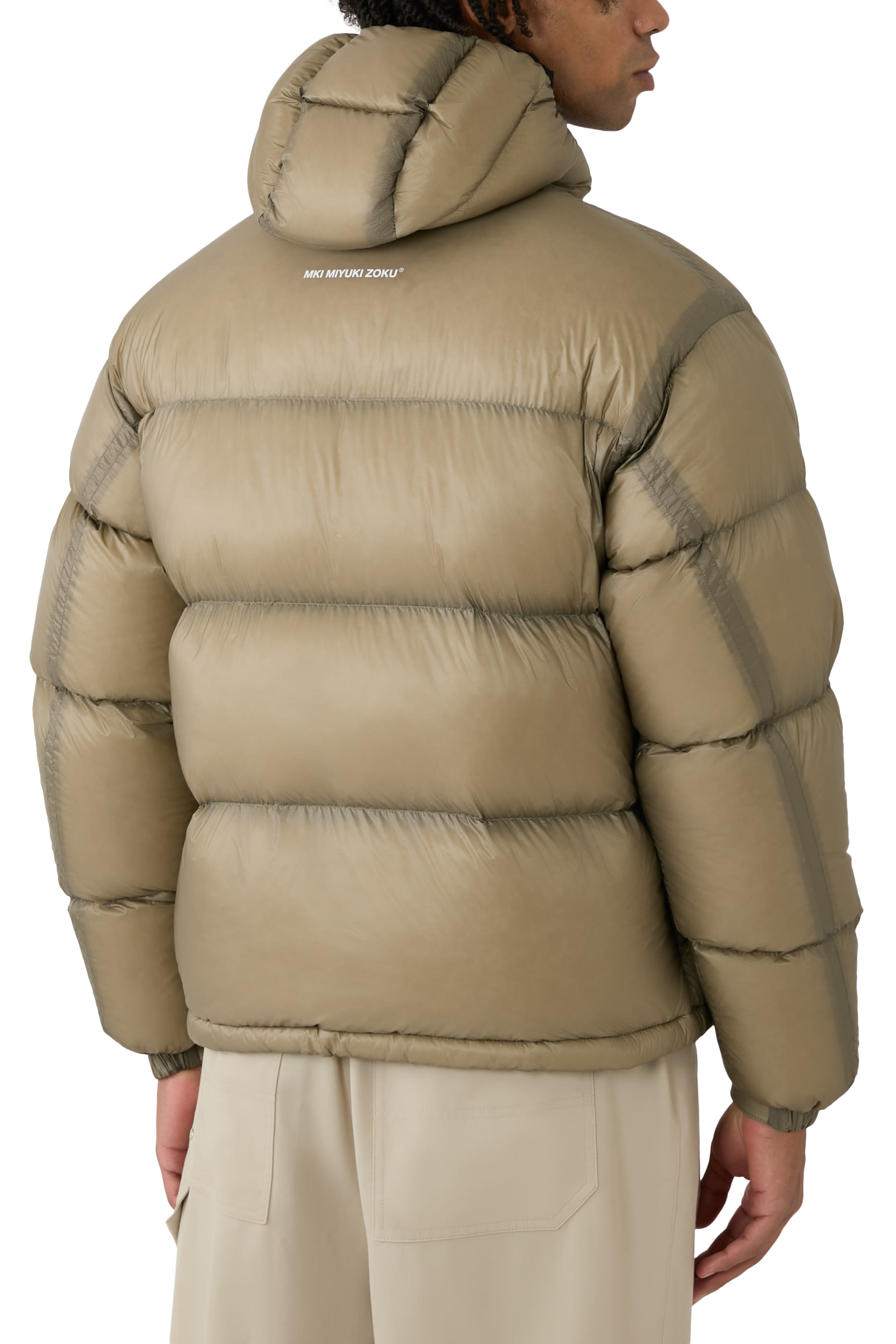 MKI Translucent Hooded Bubble Jacket
