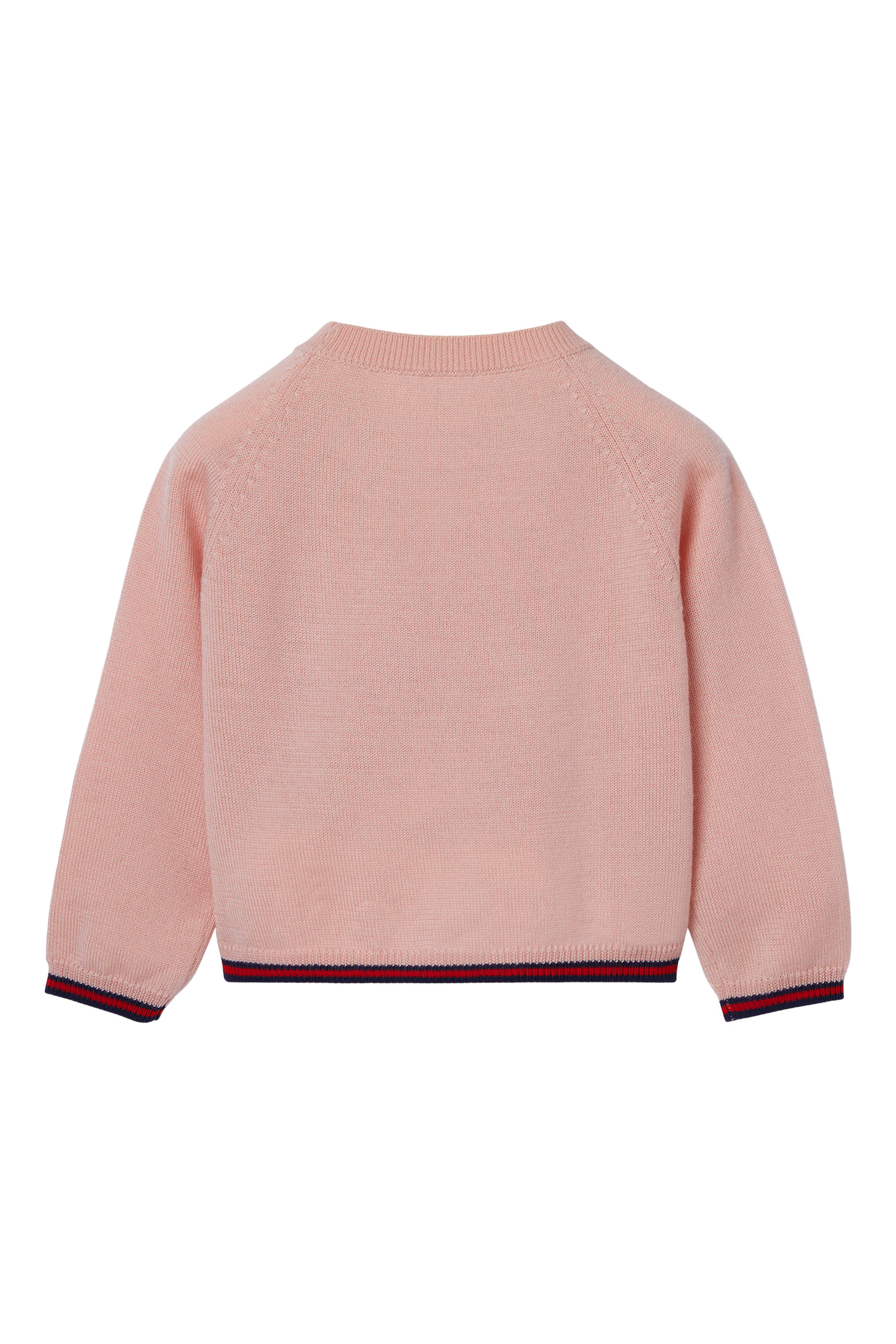 Kids Logo Web Wool Cardigan